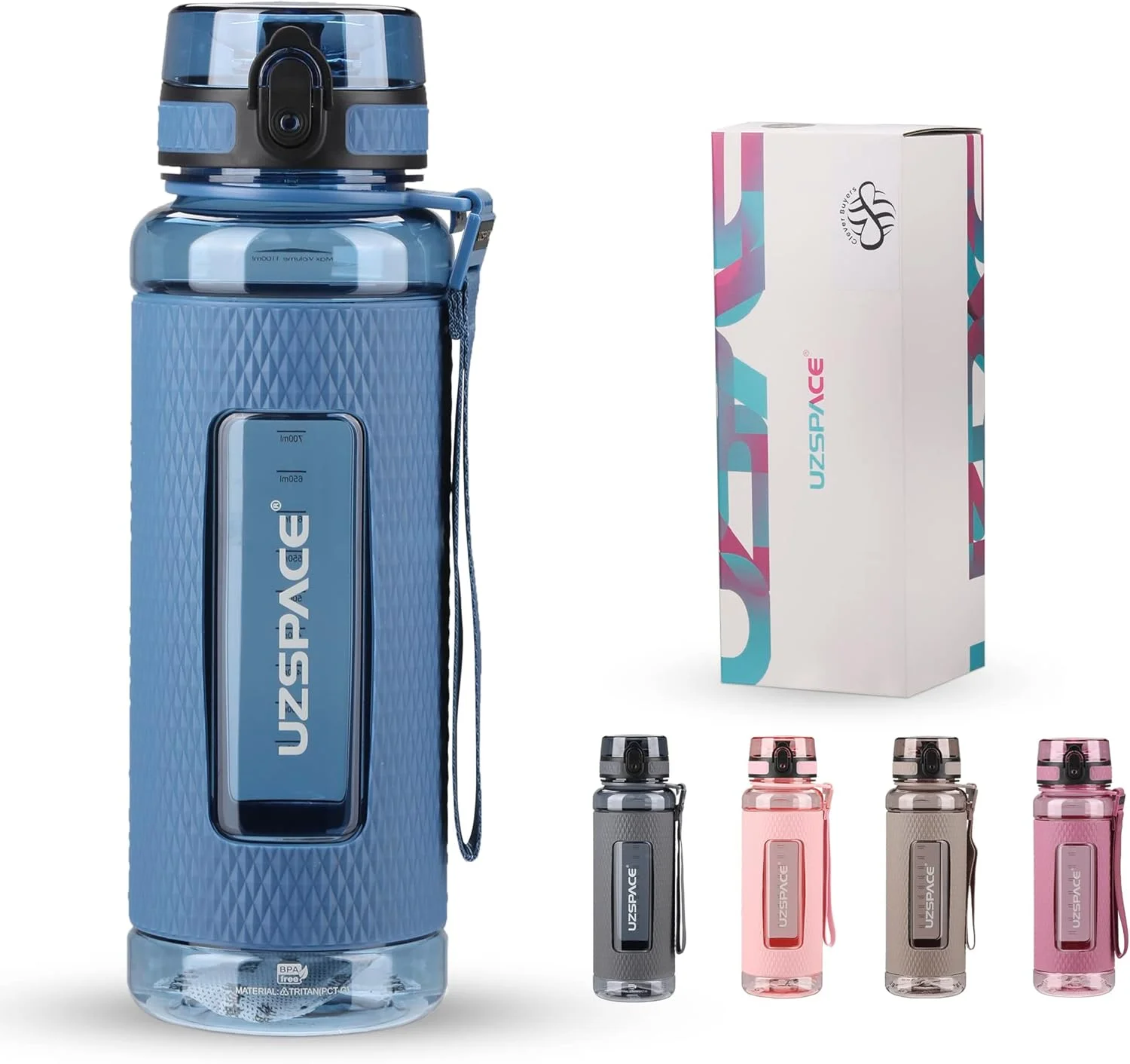 Drinking Water Bottle | Water Bottle for Men, Women & Kids | Leakproof BPA Free Yoga & Gym Running Water Bottle with One-Click Lock | Anti-Fall Tritan Sports Water Bottle (1100-ml, Clitoria Blue) Drinking Water Bottle | Water Bottle for Men, Women & Kids | Leakproof BPA Free Yoga & Gym Running Water Bottle with One-Click Lock | Anti-Fall Tritan Sports Water Bottle (1100-ml, Clitoria Blue)