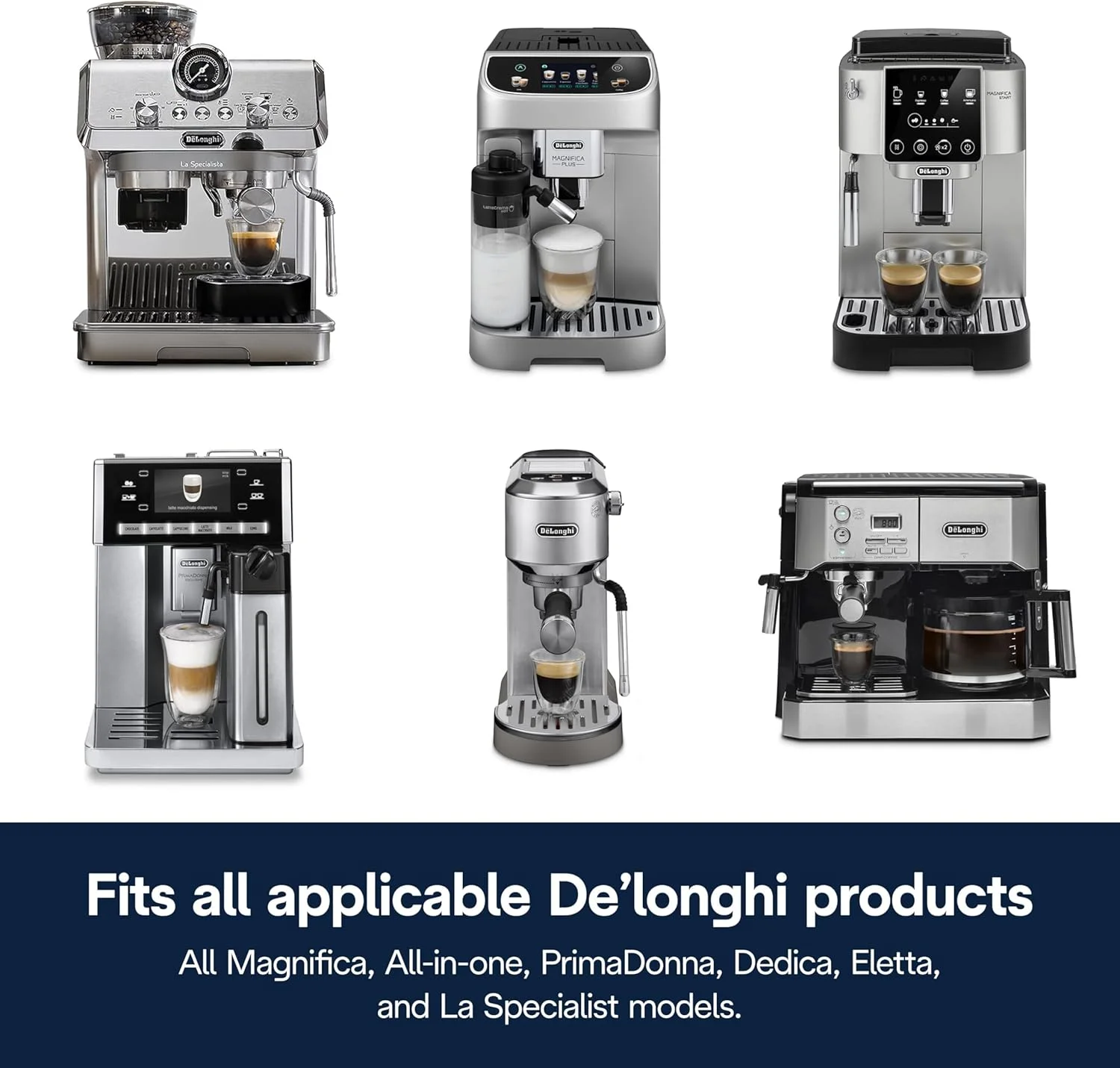 De'Longhi Water Filter, Purifier & Sweetener, Reduces Limescale, Filters Contaminants, Improves Coffee Flavor, Easy Installation, Lasts Up to 2 Months, Suitable for All Coffee Machines DLSC002 De'Longhi Water Filter, Purifier & Sweetener, Reduces Limescale, Filters Contaminants, Improves Coffee Flavor, Easy Installation, Lasts Up to 2 Months, Suitable for All Coffee Machines DLSC002