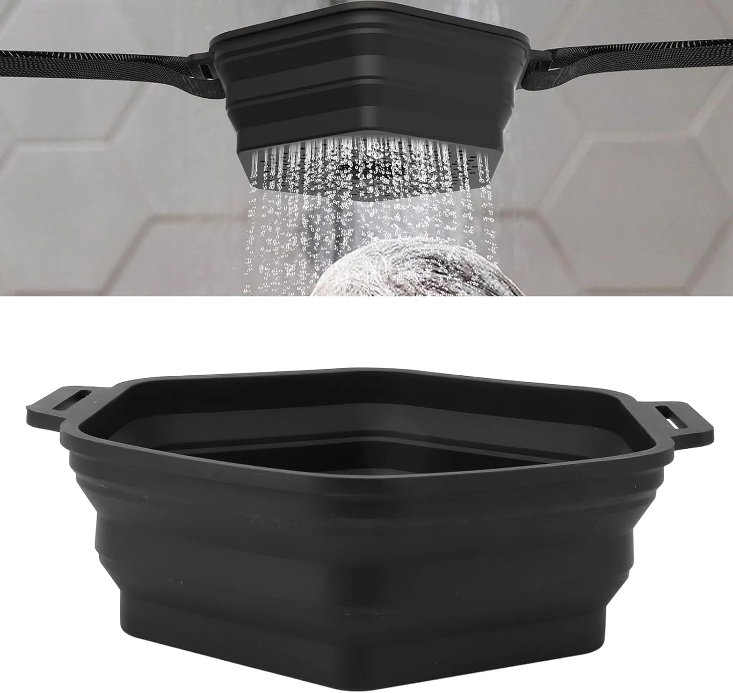 وان حمام یخ سیلیکونی تاشو Cryfokt، وان حمام یخ قابل حمل با حلقه های کششی، خنک کننده سریع آب حمام یخ آویز برای ریکاوری سریع ورزشکاران (مشکی) وان حمام یخ سیلیکونی تاشو Cryfokt، وان حمام یخ قابل حمل با حلقه های کششی، خنک کننده سریع آب حمام یخ آویز برای ریکاوری سریع ورزشکاران (مشکی)