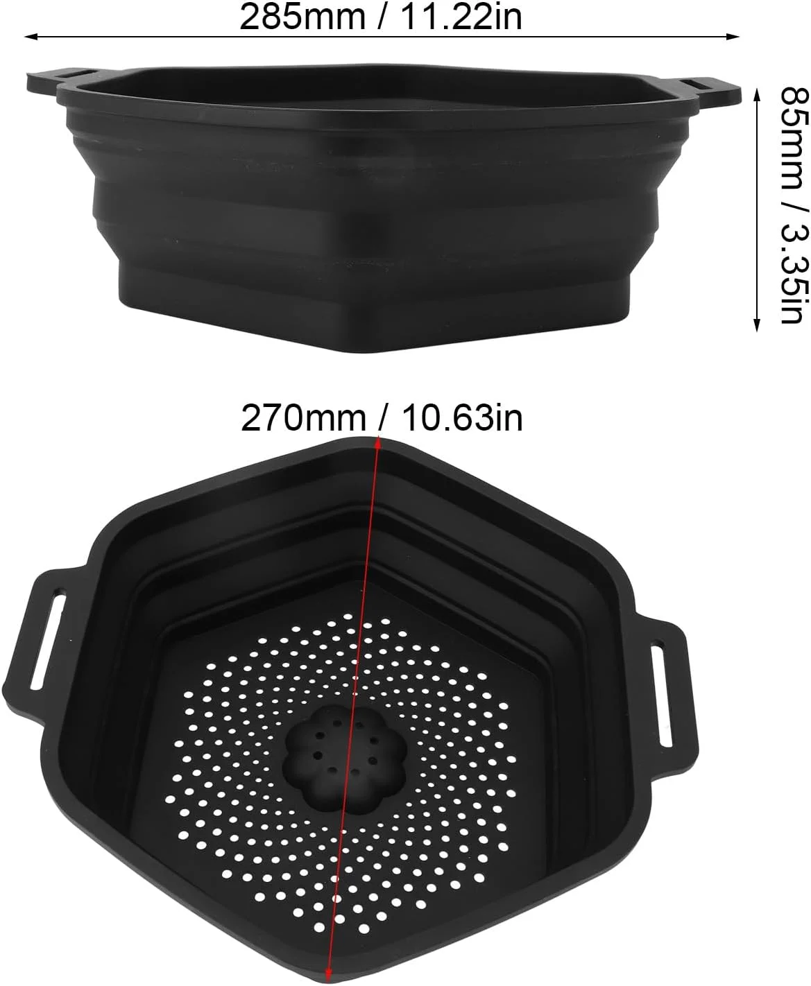وان حمام یخ سیلیکونی تاشو Cryfokt، وان حمام یخ قابل حمل با حلقه های کششی، خنک کننده سریع آب حمام یخ آویز برای ریکاوری سریع ورزشکاران (مشکی) وان حمام یخ سیلیکونی تاشو Cryfokt، وان حمام یخ قابل حمل با حلقه های کششی، خنک کننده سریع آب حمام یخ آویز برای ریکاوری سریع ورزشکاران (مشکی)