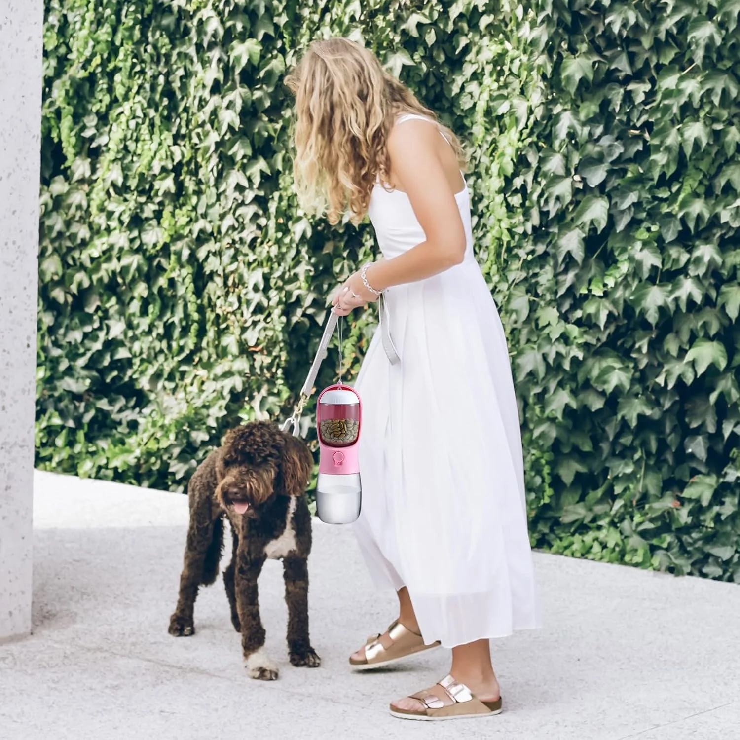 بطری آب سگ Cibaabo، ظرف آب قابل حمل حیوانات خانگی با محفظه غذای جداشدنی، قفل ضد نشت، فیلتر کربنی برای نوشیدن، غذا دادن، مسافرت، پیاده روی و کوهنوردی بطری آب سگ Cibaabo، ظرف آب قابل حمل حیوانات خانگی با محفظه غذای جداشدنی، قفل ضد نشت، فیلتر کربنی برای نوشیدن، غذا دادن، مسافرت، پیاده روی و کوهنوردی