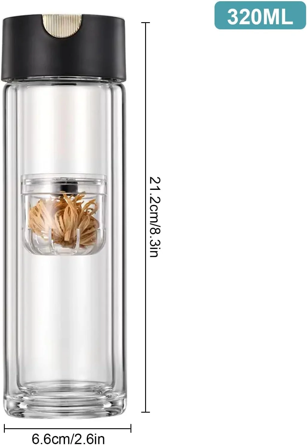 ماگ چای قابل حمل بیگ تری با آهنربا، فیلتر جدا کننده آب چای، بطری نوشیدنی، فنجان چای شیشه ای بوروسیلیکات دو جداره، بطری مسافرتی جدا کننده چای 320 میلی لیتر ماگ چای قابل حمل بیگ تری با آهنربا، فیلتر جدا کننده آب چای، بطری نوشیدنی، فنجان چای شیشه ای بوروسیلیکات دو جداره، بطری مسافرتی جدا کننده چای 320 میلی لیتر