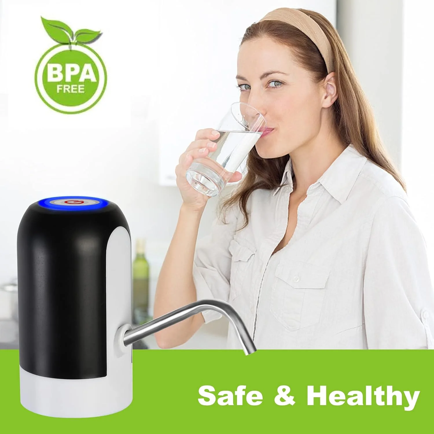 آب سرد کن 5 گالن Calogy، پمپ آب آشامیدنی برقی با باتری قابل شارژ، پمپ بطری آب اتوماتیک قابل حمل برای کمپینگ، آشپزخانه، خانه و دفتر آب سرد کن 5 گالن Calogy، پمپ آب آشامیدنی برقی با باتری قابل شارژ، پمپ بطری آب اتوماتیک قابل حمل برای کمپینگ، آشپزخانه، خانه و دفتر