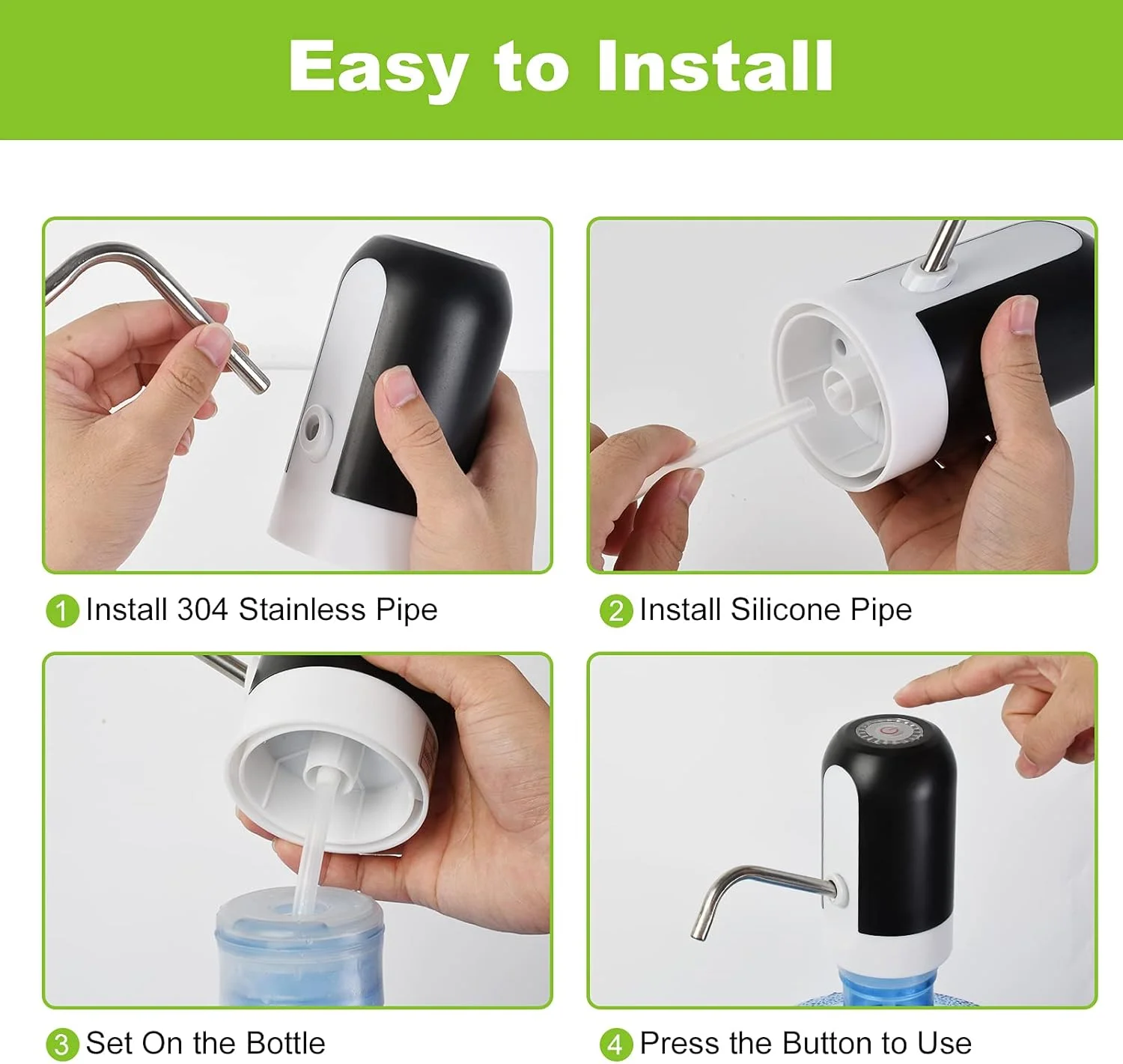 آب سرد کن 5 گالن Calogy، پمپ آب آشامیدنی برقی با باتری قابل شارژ، پمپ بطری آب اتوماتیک قابل حمل برای کمپینگ، آشپزخانه، خانه و دفتر آب سرد کن 5 گالن Calogy، پمپ آب آشامیدنی برقی با باتری قابل شارژ، پمپ بطری آب اتوماتیک قابل حمل برای کمپینگ، آشپزخانه، خانه و دفتر