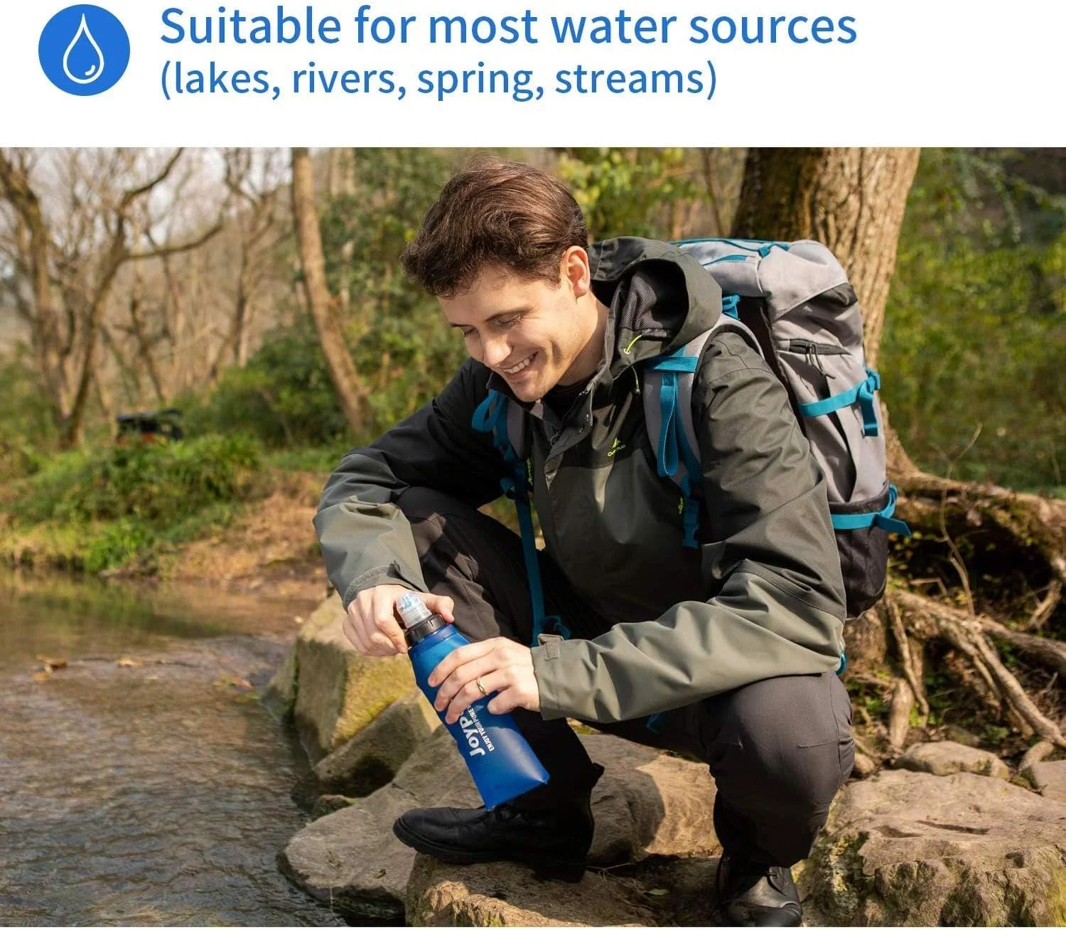 بطری آب تاشو فشاری فیلتردار آزون، بدون BPA، قابل استفاده مجدد 600-1000 میلی لیتر، بطری آب سیلیکونی سبک و ضد نشت - طراحی شده برای پیاده روی در فضای باز، کمپینگ، باشگاه و کوله گردی بطری آب تاشو فشاری فیلتردار آزون، بدون BPA، قابل استفاده مجدد 600-1000 میلی لیتر، بطری آب سیلیکونی سبک و ضد نشت - طراحی شده برای پیاده روی در فضای باز، کمپینگ، باشگاه و کوله گردی