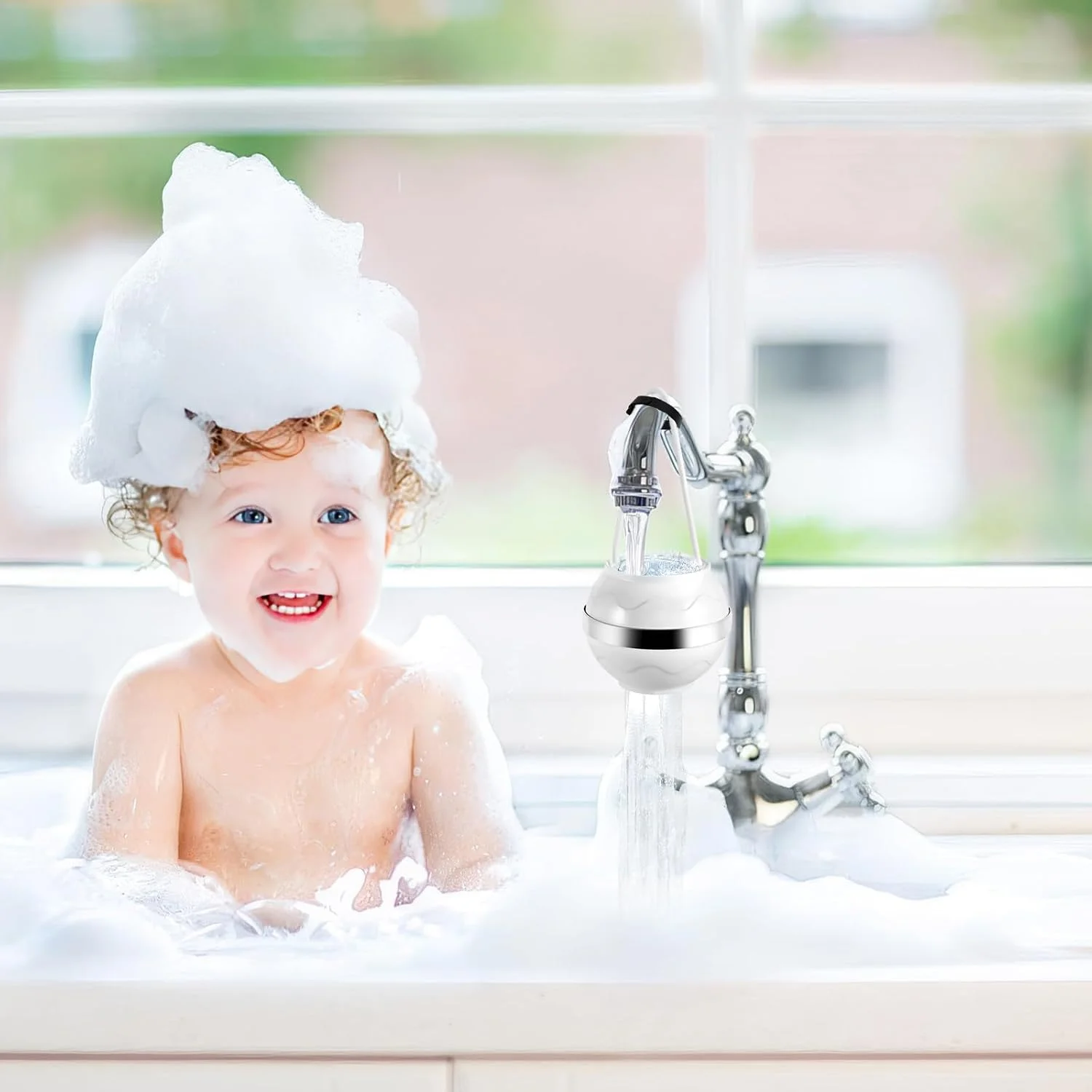 Bath Filter for Babies and Adults - Bath Ball Filter, Bathtub Water Filter, Removes Contaminants for Smoother Skin, Hair, Nails, Bathtub Tap Water Filter for Bathtub Water Softer Purifier, BPA-Free Bath Filter for Babies and Adults - Bath Ball Filter, Bathtub Water Filter, Removes Contaminants for Smoother Skin, Hair, Nails, Bathtub Tap Water Filter for Bathtub Water Softer Purifier, BPA-Free