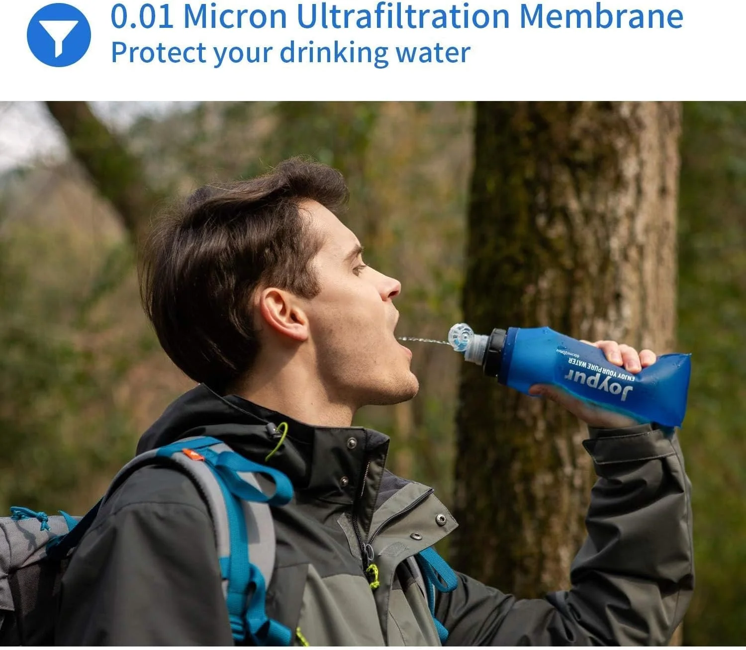 بطری آب تاشو فشاری فیلتردار آزون، بدون BPA، قابل استفاده مجدد 600-1000 میلی لیتر، بطری آب سیلیکونی سبک و ضد نشت - طراحی شده برای پیاده روی در فضای باز، کمپینگ، باشگاه و کوله گردی بطری آب تاشو فشاری فیلتردار آزون، بدون BPA، قابل استفاده مجدد 600-1000 میلی لیتر، بطری آب سیلیکونی سبک و ضد نشت - طراحی شده برای پیاده روی در فضای باز، کمپینگ، باشگاه و کوله گردی