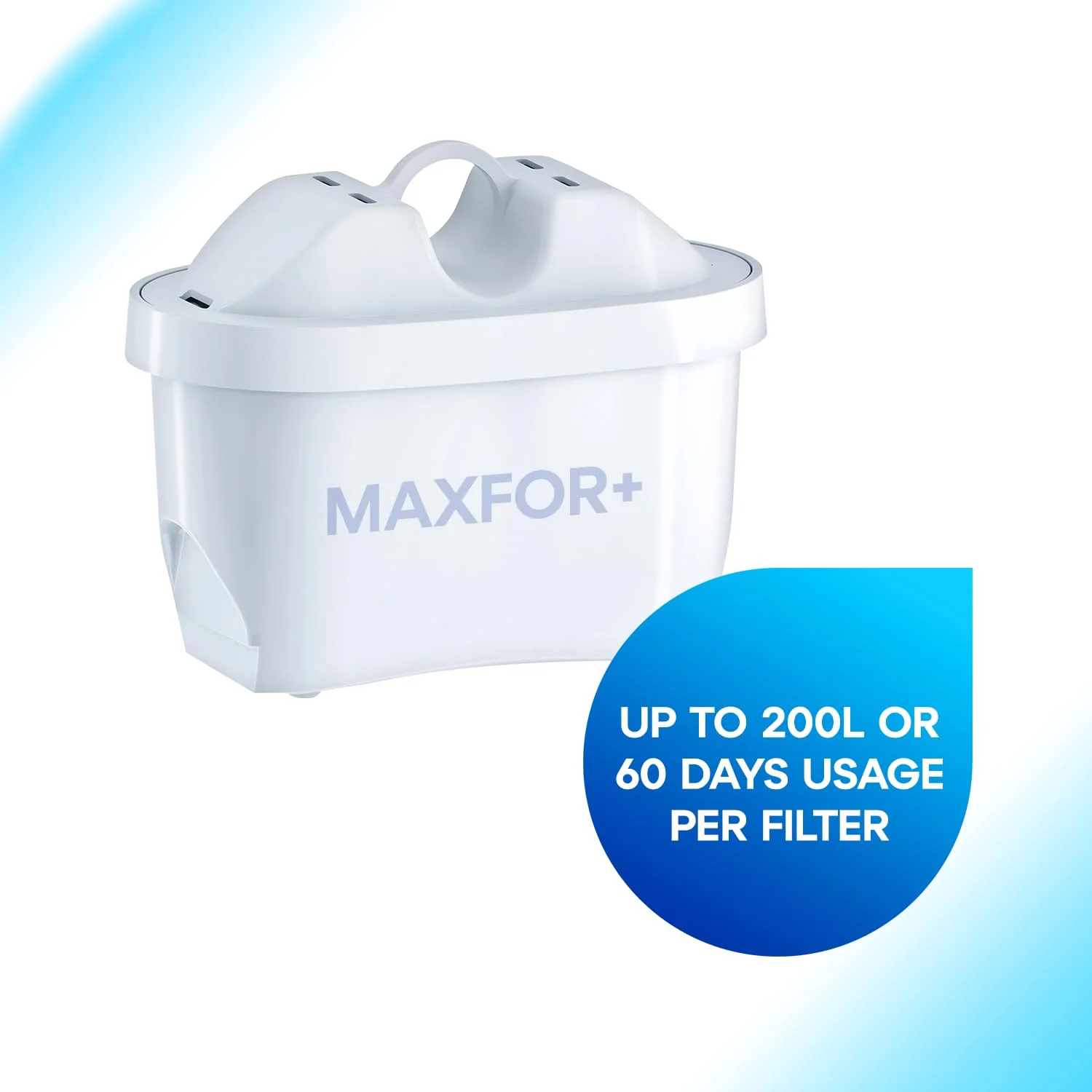 فیلتر آب آکوافر MAXFOR+ بسته 1 عددی مناسب برای پارچ های Brita - 200 لیتر فیلتر آب آکوافر MAXFOR+ بسته 1 عددی مناسب برای پارچ های Brita - 200 لیتر