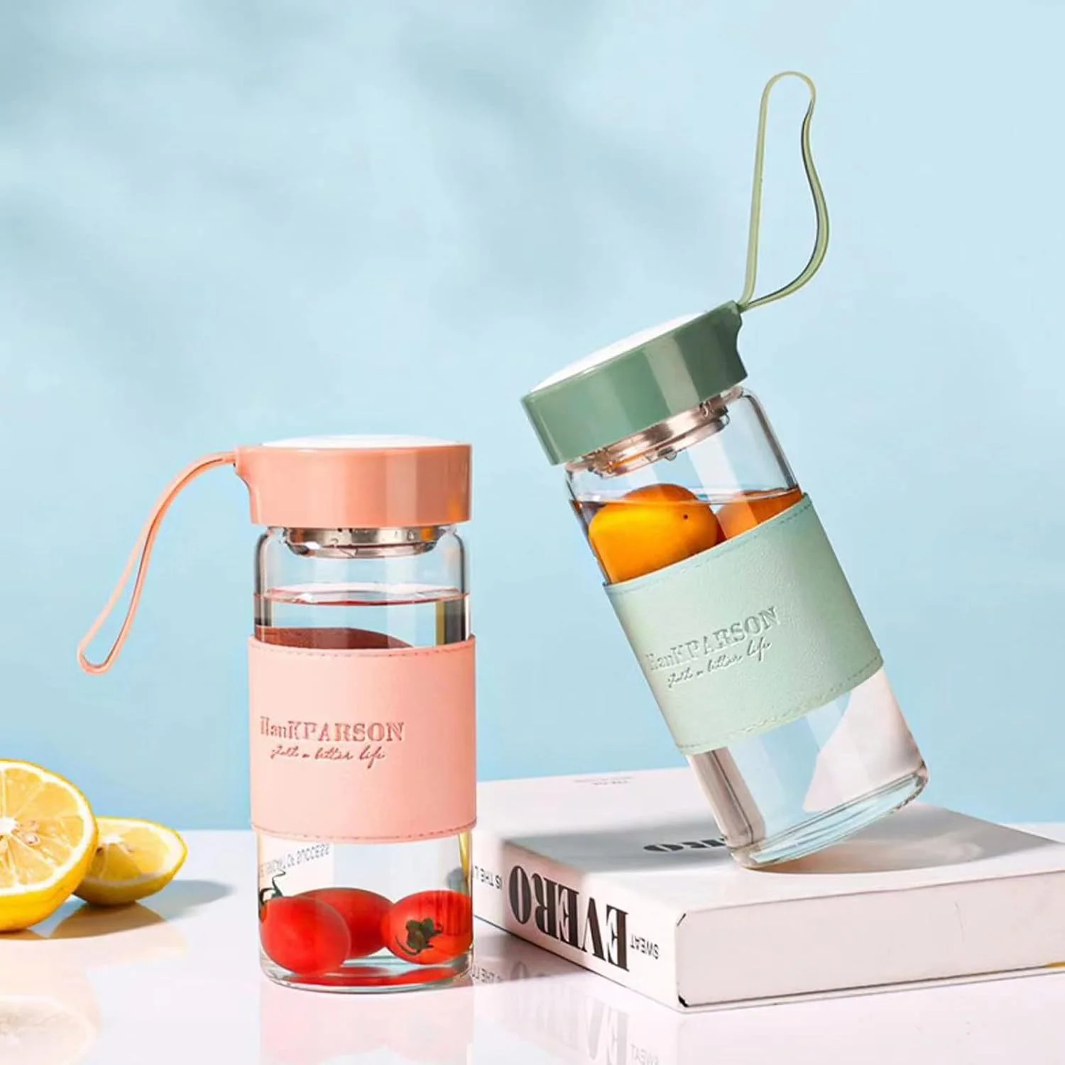 بطری آب شیشه ای Aurfedes، 16 اونس، بطری آب بوروسیلیکات - با درب آب بندی، هولستر و فیلتر - بدون BPA، بطری شیشه ای قابل حمل مردانه و زنانه (سبز) بطری آب شیشه ای Aurfedes، 16 اونس، بطری آب بوروسیلیکات - با درب آب بندی، هولستر و فیلتر - بدون BPA، بطری شیشه ای قابل حمل مردانه و زنانه (سبز)