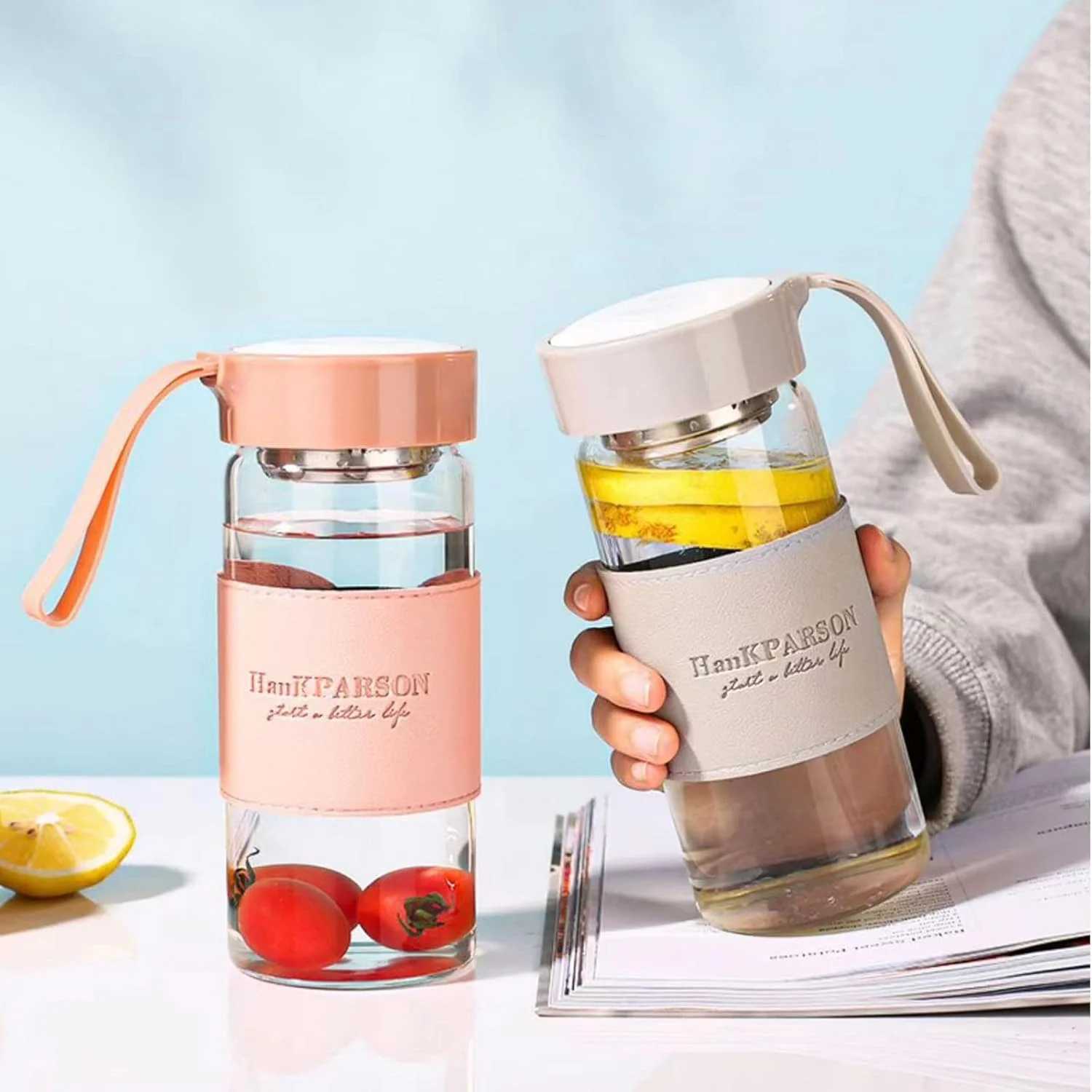 بطری آب شیشه ای Aurfedes، 16 اونس، بطری آب بوروسیلیکات - با درب آب بندی، هولستر و فیلتر - بدون BPA، بطری شیشه ای قابل حمل مردانه و زنانه (سبز) بطری آب شیشه ای Aurfedes، 16 اونس، بطری آب بوروسیلیکات - با درب آب بندی، هولستر و فیلتر - بدون BPA، بطری شیشه ای قابل حمل مردانه و زنانه (سبز)