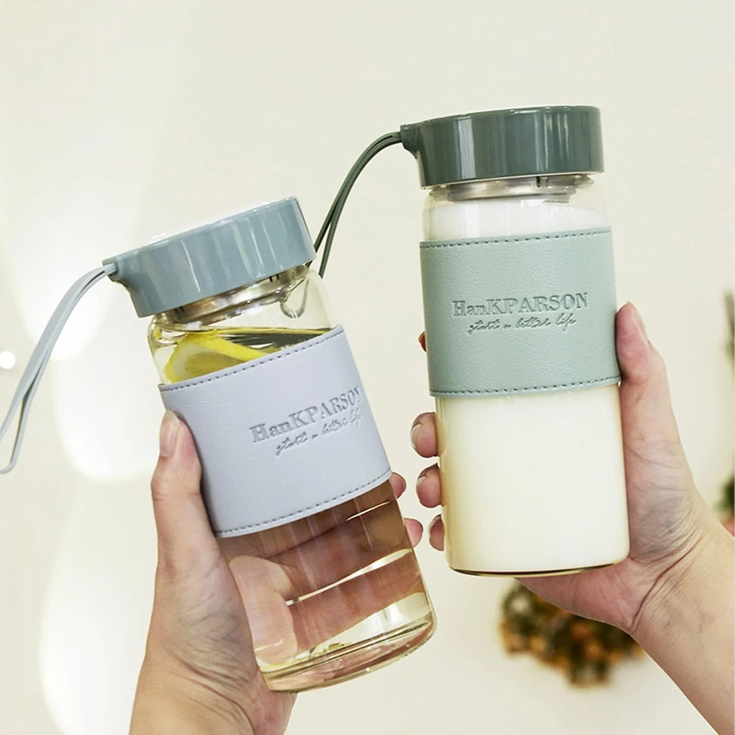 بطری آب شیشه ای Aurfedes، 16 اونس، بطری آب بوروسیلیکات - با درب آب بندی، هولستر و فیلتر - بدون BPA، بطری شیشه ای قابل حمل مردانه و زنانه (سبز) بطری آب شیشه ای Aurfedes، 16 اونس، بطری آب بوروسیلیکات - با درب آب بندی، هولستر و فیلتر - بدون BPA، بطری شیشه ای قابل حمل مردانه و زنانه (سبز)