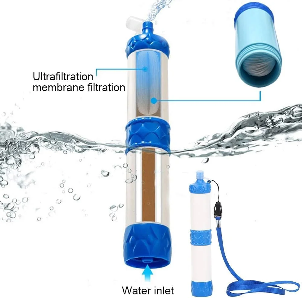 نی تصفیه آب آزونی، سیستم تصفیه آب قابل حمل برای بقا در فضای باز، تجهیزات بقا، تصفیه کننده آب اضطراری برای نوشیدن مستقیم در کمپینگ، مسافرت، کوله گردی نی تصفیه آب آزونی، سیستم تصفیه آب قابل حمل برای بقا در فضای باز، تجهیزات بقا، تصفیه کننده آب اضطراری برای نوشیدن مستقیم در کمپینگ، مسافرت، کوله گردی