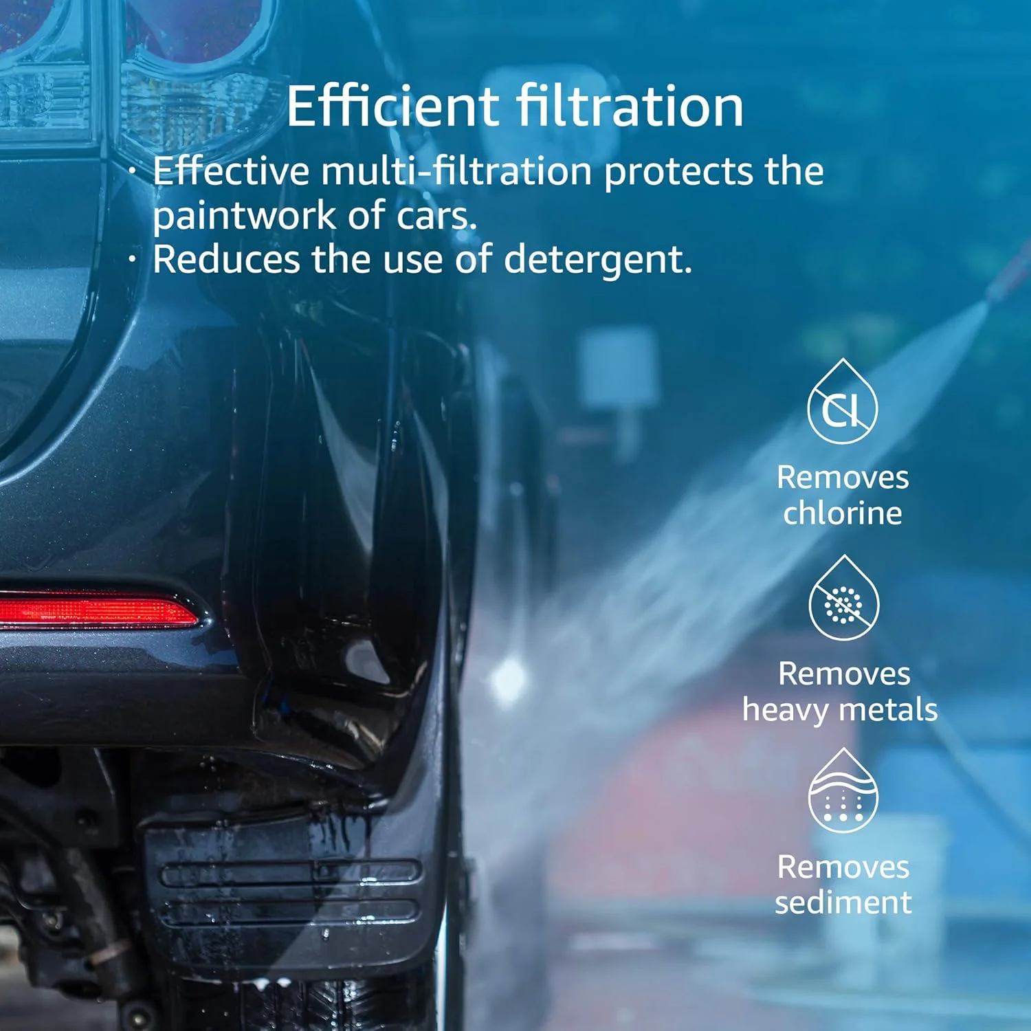 فیلتر آب خطی آکوا کرست، اختصاصی برای شستشوی خودرو، نظافت حیاط، کاهش لکه های آب سخت، نرم کننده آب، فرمول ارتقا یافته با 1 محافظ شلنگ انعطاف پذیر فیلتر آب خطی آکوا کرست، اختصاصی برای شستشوی خودرو، نظافت حیاط، کاهش لکه های آب سخت، نرم کننده آب، فرمول ارتقا یافته با 1 محافظ شلنگ انعطاف پذیر