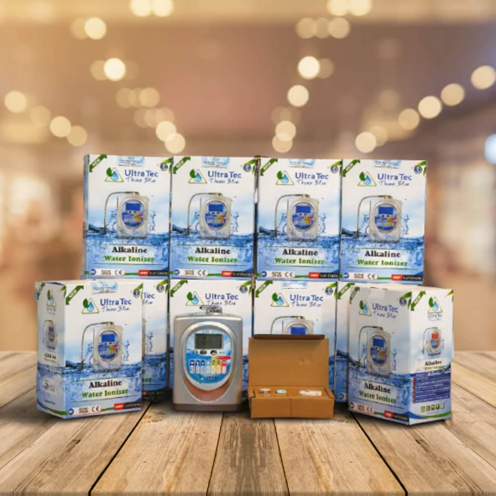 دستگاه یونیزه کننده آب قلیایی NA - دستگاه یونیزه کننده آب قلیایی قابل حمل (با سیستم فیلتراسیون سه مرحله ای) بدون کلر، پوست نرم تر، موهای لطیف تر، صرفه جویی در آب