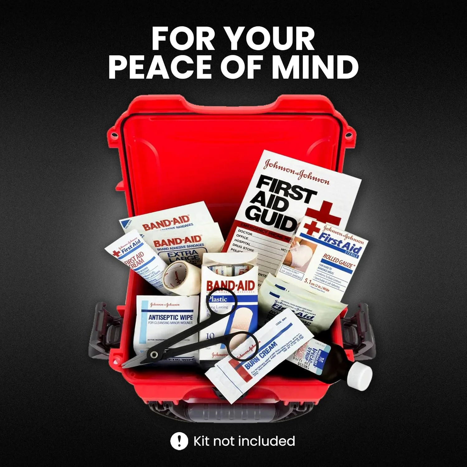 کیف کمک های اولیه ضد آب نانوک 903 مقاوم در برابر گرد و غبار و ضربه - قرمز خالی، 903-FSA9