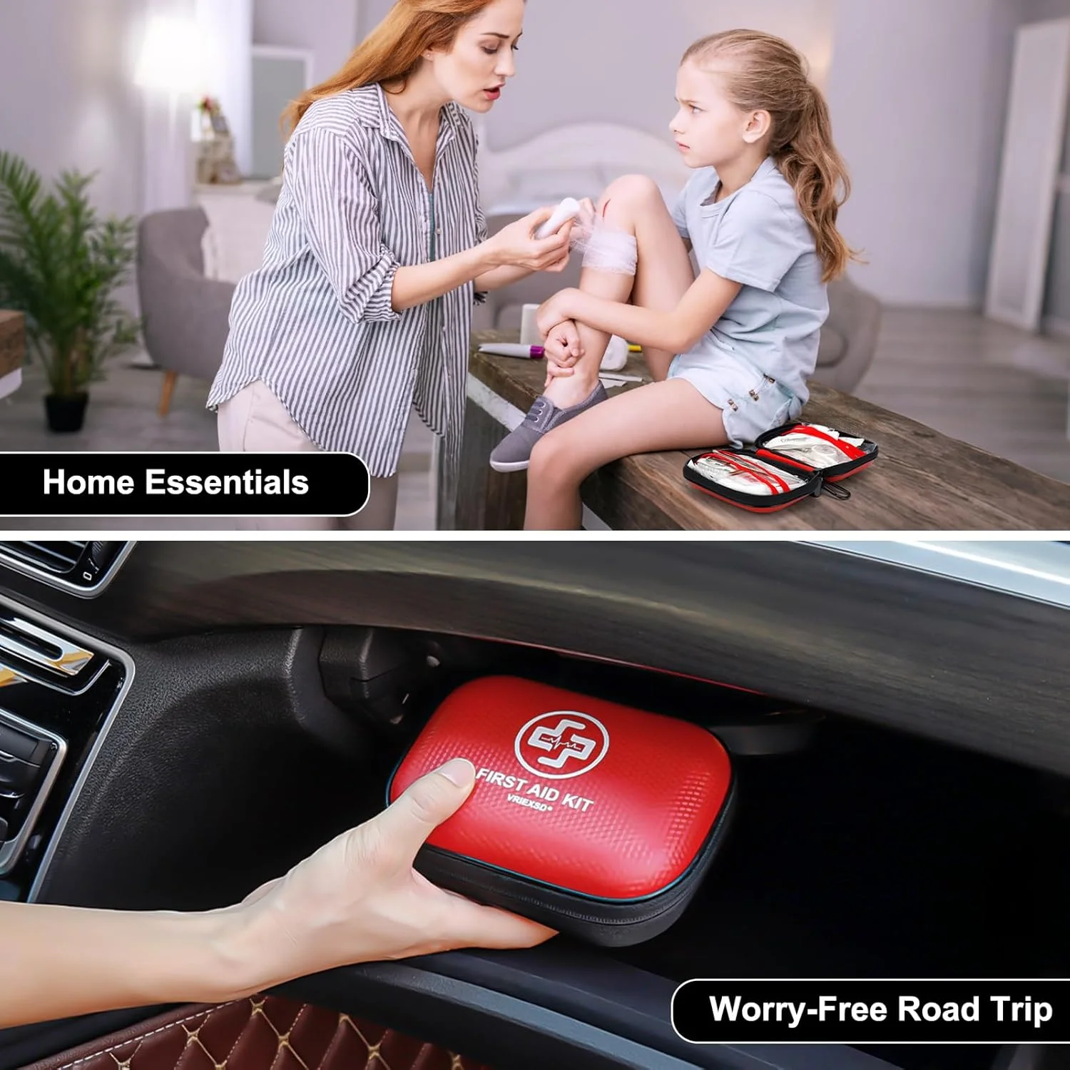 جعبه کمک های اولیه کوچک Vriexsd - جعبه کمک های اولیه 150 تکه ای کوچک ضد آب با پوسته سخت برای خانه، ماشین، مسافرت، کمپینگ، کامیون، پیاده روی، ورزش، دفتر، وسایل نقلیه و موارد اضطراری در فضای باز (مشکی) جعبه کمک های اولیه کوچک Vriexsd - جعبه کمک های اولیه 150 تکه ای کوچک ضد آب با پوسته سخت برای خانه، ماشین، مسافرت، کمپینگ، کامیون، پیاده روی، ورزش، دفتر، وسایل نقلیه و موارد اضطراری در فضای باز (مشکی)