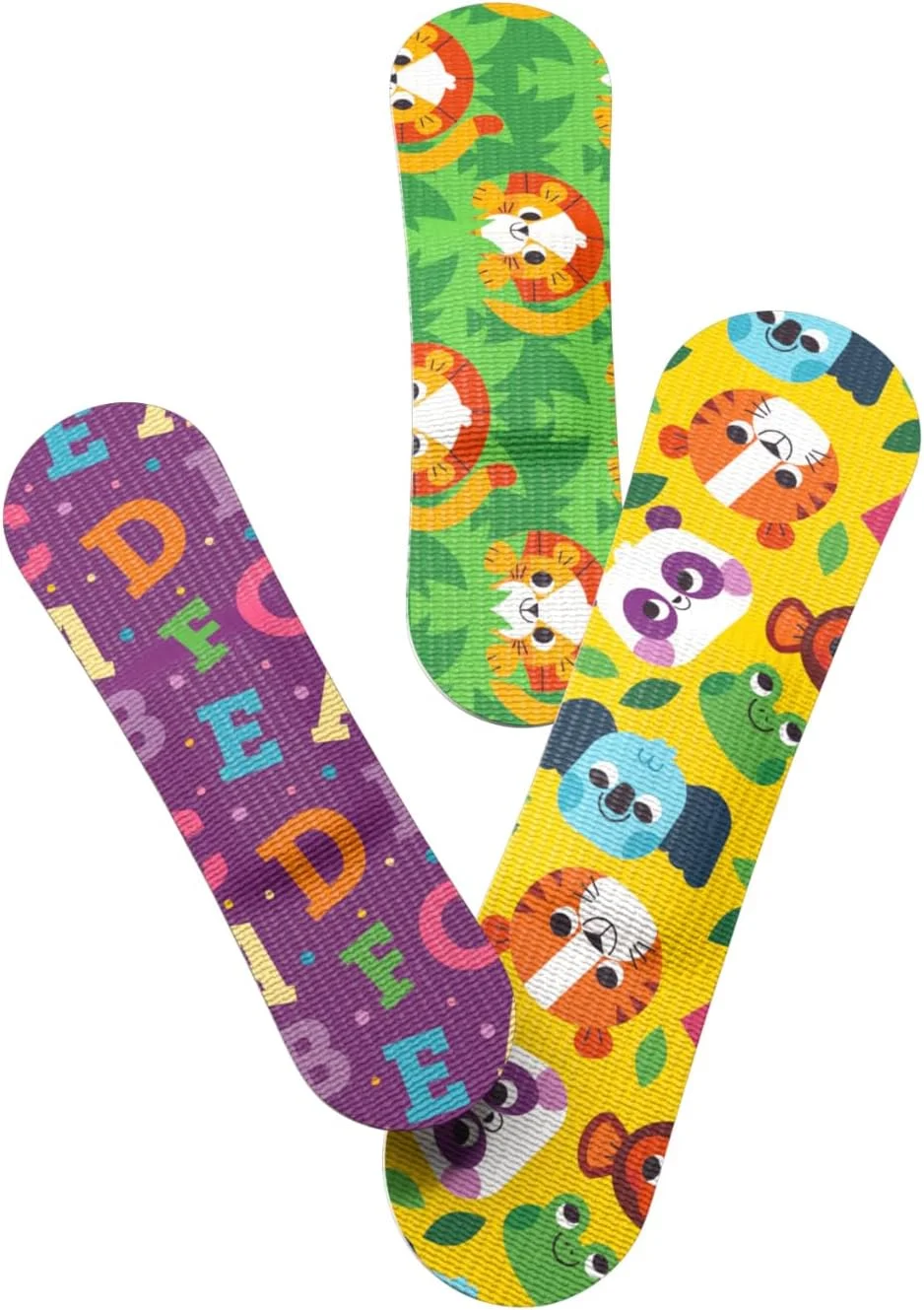 چسب زخم ولی | چسب پارچه ای انعطاف پذیر | اشکال مختلف برای بریدگی ها، خراش ها و زخم های جزئی | جعبه کمک های اولیه رنگارنگ و سرگرم کننده | طرح دار - 48 عدد