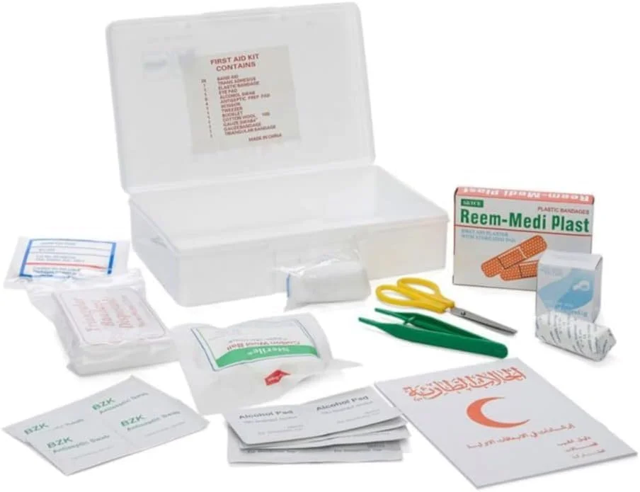 جعبه کمک های اولیه قابل حمل Umeema مناسب برای خانه، دفتر، مسافرت، کمپینگ، ماشین و موتور سیکلت (4-8 نفر)