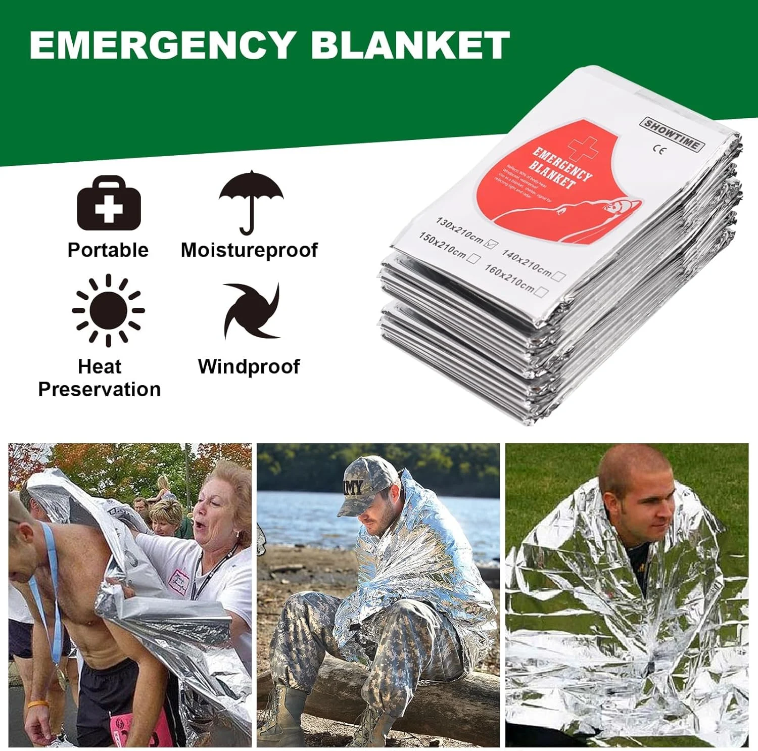 جعبه کمک های اولیه SYOSI، 338 تکه کیت اضطراری ضد آب، تجهیزات بقا، کیت تروما با لوازم ضروری پزشکی اورژانس، مناسب برای مسافرت، خانه، دفتر، وسیله نقلیه، کمپینگ در فضای باز، پیاده روی