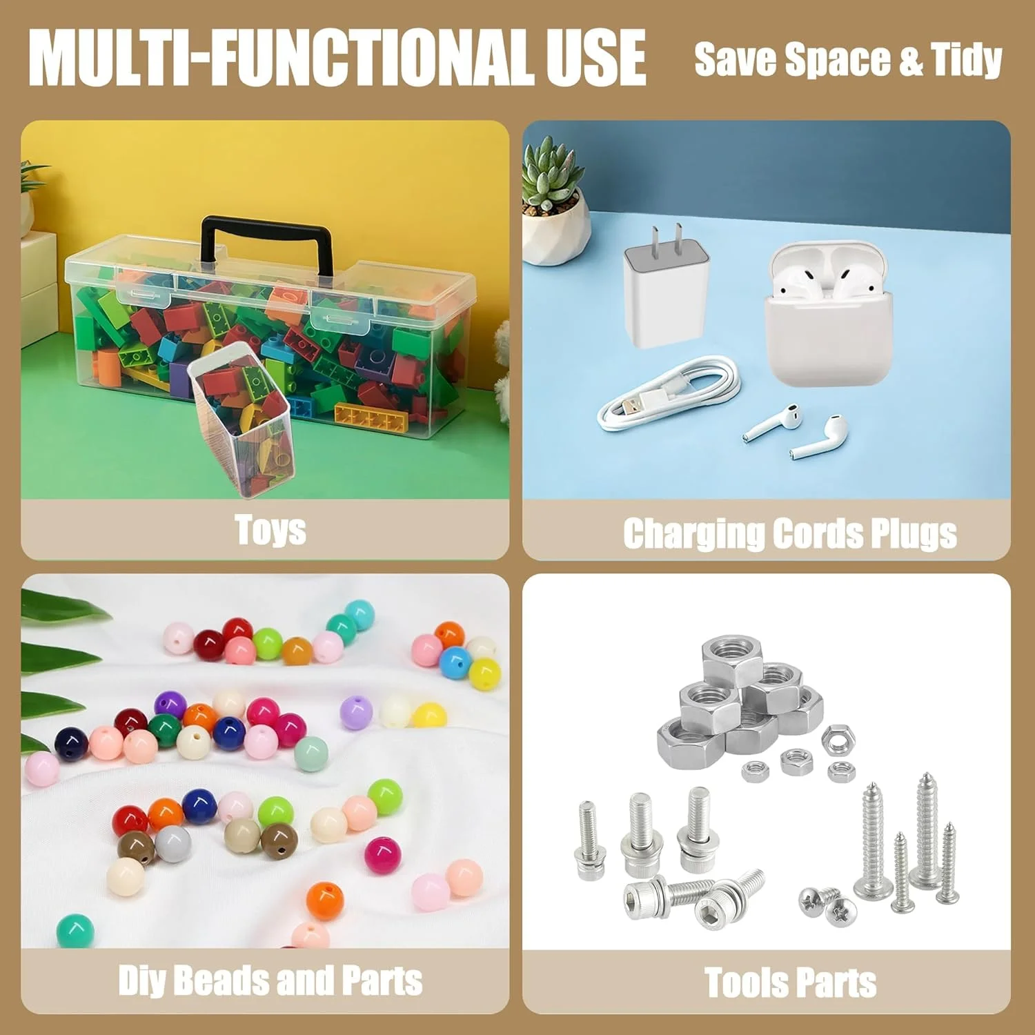 جعبه نگهداری کارت های بازی TERRIFI با دسته، مجموعه 7 عددی، پلاستیک شفاف، گنجایش بیش از 180 کارت با محافظ یا 1000+ کارت بدون محافظ، سازگار با کارت های ورزشی، بازی، MTG، بیسبال و فوتبال جعبه نگهداری کارت های بازی TERRIFI با دسته، مجموعه 7 عددی، پلاستیک شفاف، گنجایش بیش از 180 کارت با محافظ یا 1000+ کارت بدون محافظ، سازگار با کارت های ورزشی، بازی، MTG، بیسبال و فوتبال
