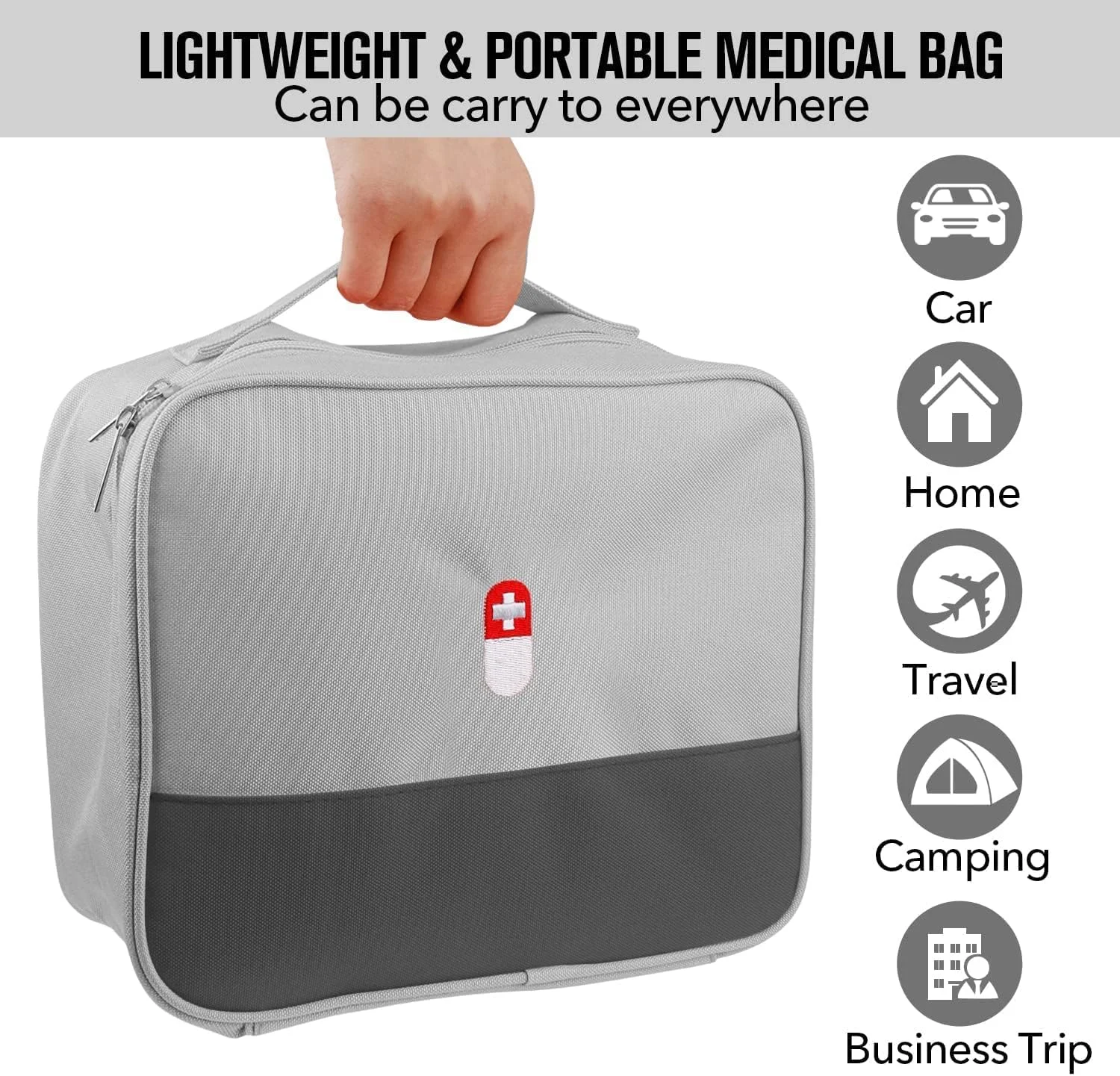 کیف کمک های اولیه خالی SYOSI، کیف لوازم پزشکی مسافرتی، سازمان دهنده لوازم آرایشی، کیف دارویی عایق، کیت ایمنی مناسب برای خانواده، فضای باز، پیاده روی، کمپینگ، ماشین، محل کار کیف کمک های اولیه خالی SYOSI، کیف لوازم پزشکی مسافرتی، سازمان دهنده لوازم آرایشی، کیف دارویی عایق، کیت ایمنی مناسب برای خانواده، فضای باز، پیاده روی، کمپینگ، ماشین، محل کار