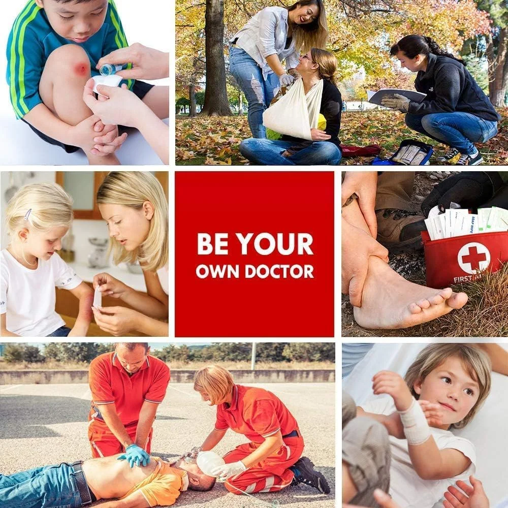 جعبه کمک های اولیه SYOSI با کیف نگهداری (کوچک) 18 تکه جعبه کمک های اولیه SYOSI با کیف نگهداری (کوچک) 18 تکه