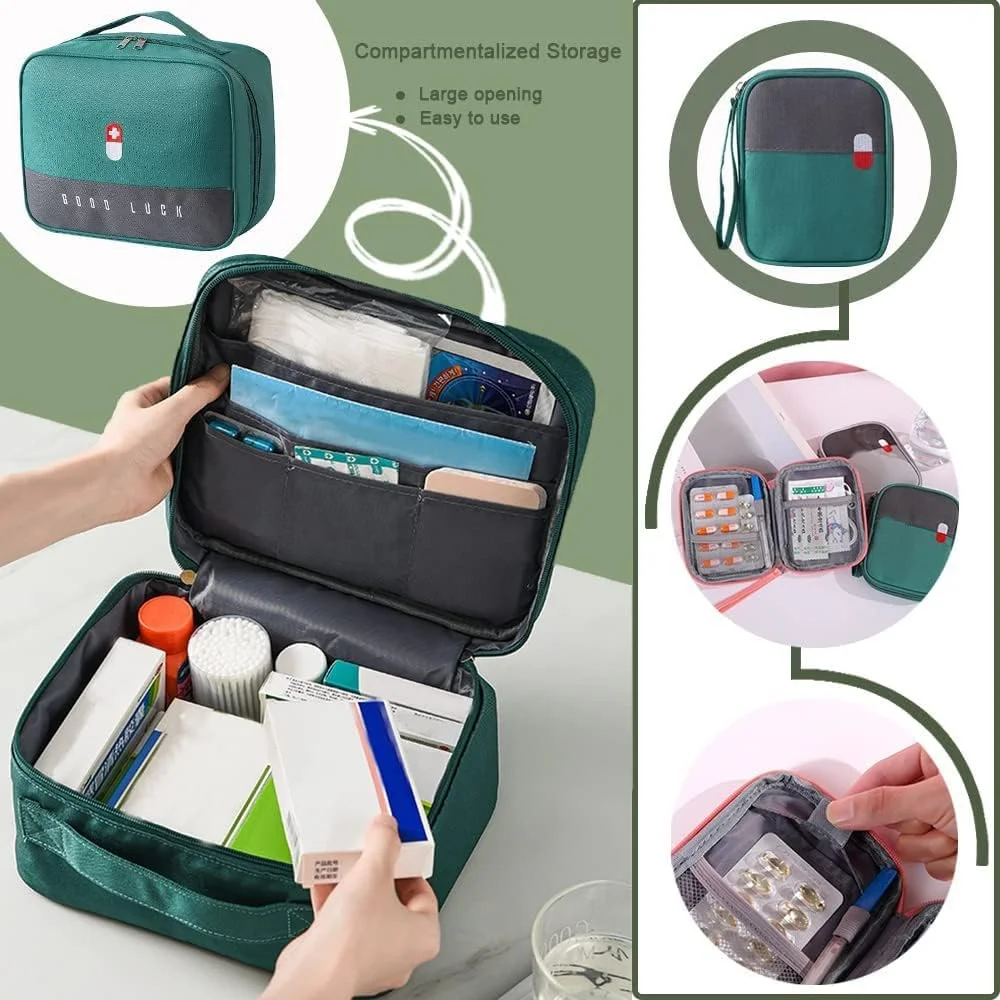 کیف کمکهای اولیه خالی سایوسی، کیف لوازم پزشکی مسافرتی، سازماندهنده لوازم آرایشی، کیف دارویی عایق، کیت ایمنی مناسب برای خانواده، فضای باز، پیادهروی، کمپینگ، ماشین، محل کار، سبز (کیف مادر و پسر) کیف کمکهای اولیه خالی سایوسی، کیف لوازم پزشکی مسافرتی، سازماندهنده لوازم آرایشی، کیف دارویی عایق، کیت ایمنی مناسب برای خانواده، فضای باز، پیادهروی، کمپینگ، ماشین، محل کار، سبز (کیف مادر و پسر)