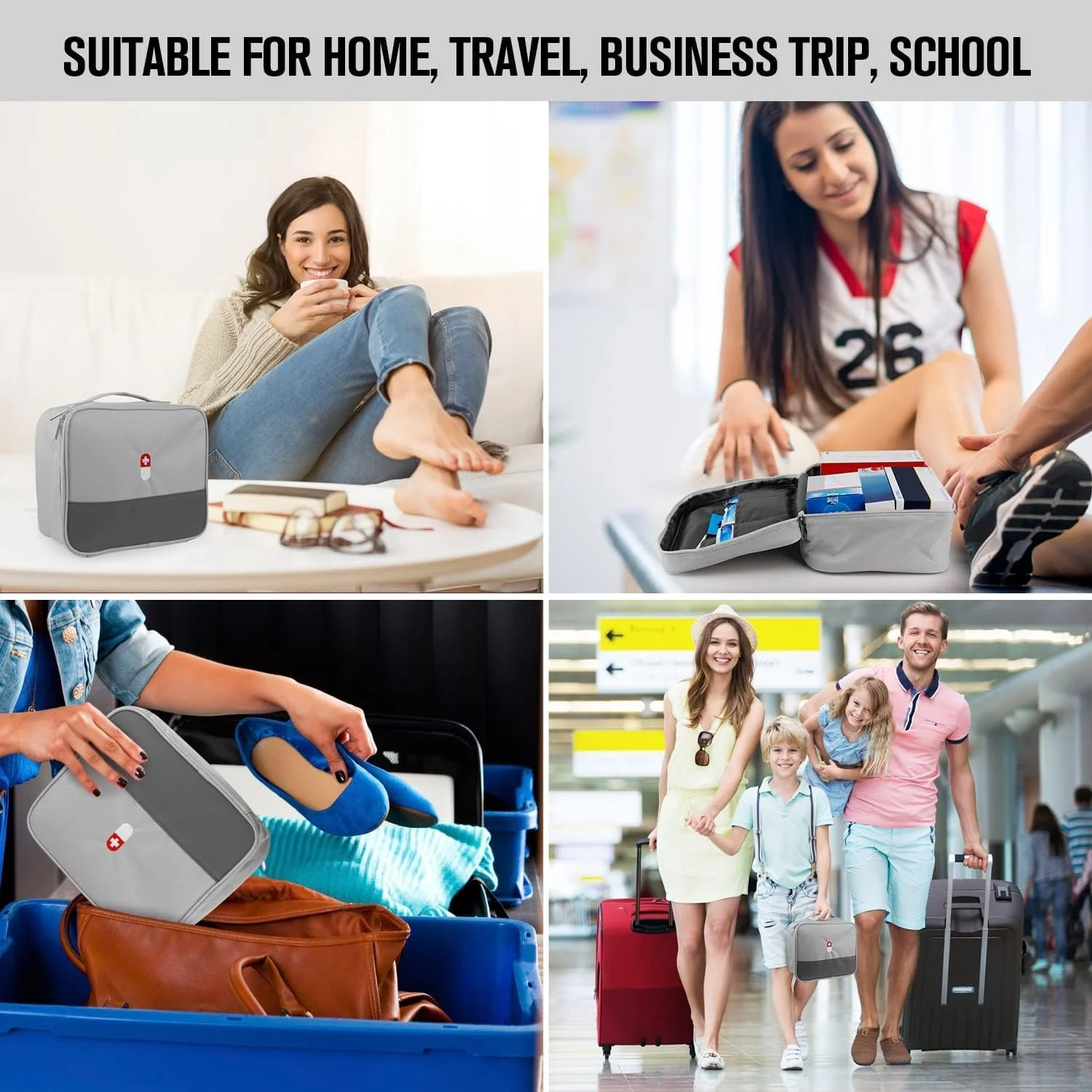 کیف کمک های اولیه خالی SYOSI، کیف لوازم پزشکی مسافرتی، سازمان دهنده لوازم آرایشی، کیف دارویی عایق، کیت ایمنی مناسب برای خانواده، فضای باز، پیاده روی، کمپینگ، ماشین، دفتر کار کیف کمک های اولیه خالی SYOSI، کیف لوازم پزشکی مسافرتی، سازمان دهنده لوازم آرایشی، کیف دارویی عایق، کیت ایمنی مناسب برای خانواده، فضای باز، پیاده روی، کمپینگ، ماشین، دفتر کار