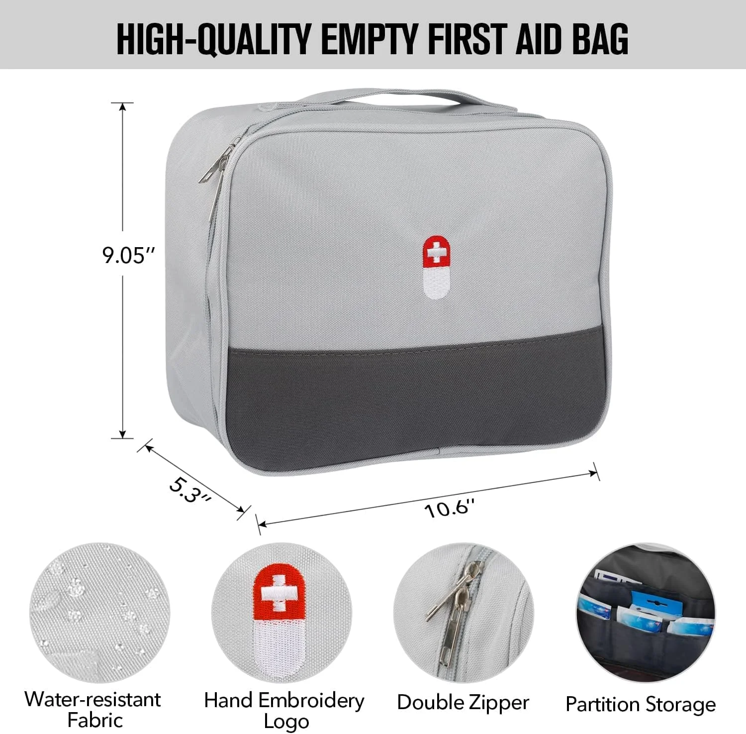 کیف کمک های اولیه خالی SYOSI، کیف لوازم پزشکی مسافرتی، سازمان دهنده لوازم آرایشی، کیف دارویی عایق، کیت ایمنی مناسب برای خانواده، فضای باز، پیاده روی، کمپینگ، ماشین، دفتر کار کیف کمک های اولیه خالی SYOSI، کیف لوازم پزشکی مسافرتی، سازمان دهنده لوازم آرایشی، کیف دارویی عایق، کیت ایمنی مناسب برای خانواده، فضای باز، پیاده روی، کمپینگ، ماشین، دفتر کار