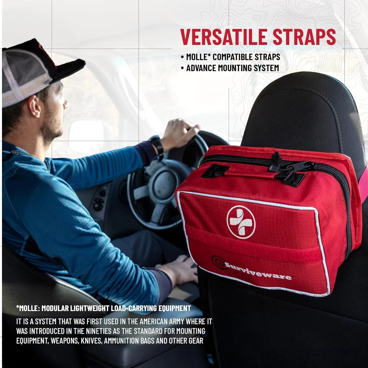 جعبه کمک های اولیه جامع و ممتاز 238 تکه Surviveware - جعبه کمک های اولیه اضطراری پزشکی برای لوازم کمپینگ مسافرتی، ملزومات خانه و شرایط اضطراری در فضای باز - کیت بقا جعبه کمک های اولیه جامع و ممتاز 238 تکه Surviveware - جعبه کمک های اولیه اضطراری پزشکی برای لوازم کمپینگ مسافرتی، ملزومات خانه و شرایط اضطراری در فضای باز - کیت بقا