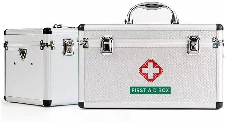 جعبه کمک های اولیه خالی ASM نقره ای | ضد آب، مناسب سفر، اضطراری و بقا | خالی | آلومینیومی | جعبه کیت کمک های اولیه جعبه کمک های اولیه خالی ASM نقره ای | ضد آب، مناسب سفر، اضطراری و بقا | خالی | آلومینیومی | جعبه کیت کمک های اولیه