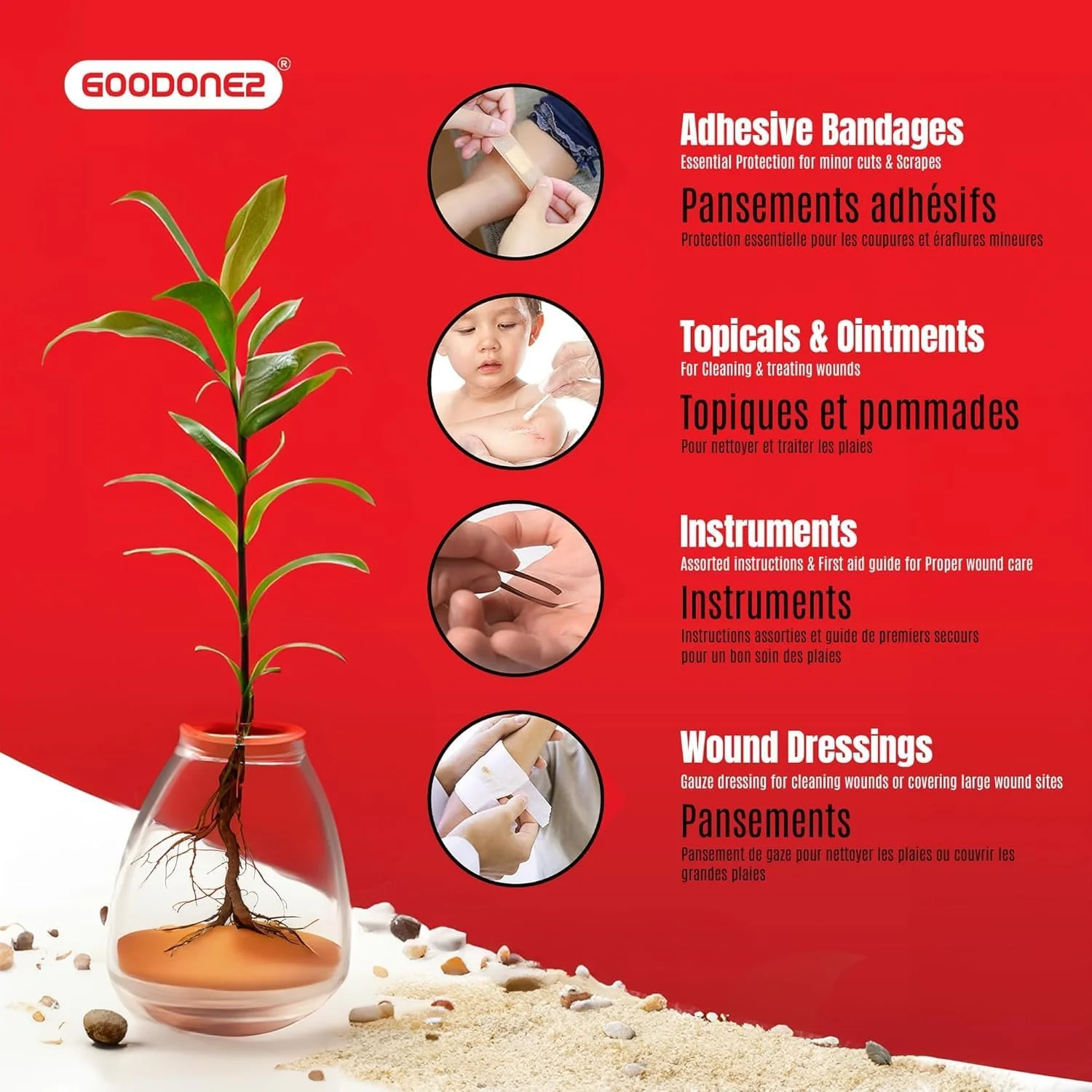 جعبه کمک های اولیه 200 تکه + جعبه بقا برای درمان و محافظت از بریدگی ها و خراش های جزئی. مناسب برای خانه، دفتر، ماشین، مدرسه، محل کار، مسافرت، شرایط اضطراری، بقا، شکار، فضای باز، کمپینگ و ورزش - قرمز جعبه کمک های اولیه 200 تکه + جعبه بقا برای درمان و محافظت از بریدگی ها و خراش های جزئی. مناسب برای خانه، دفتر، ماشین، مدرسه، محل کار، مسافرت، شرایط اضطراری، بقا، شکار، فضای باز، کمپینگ و ورزش - قرمز