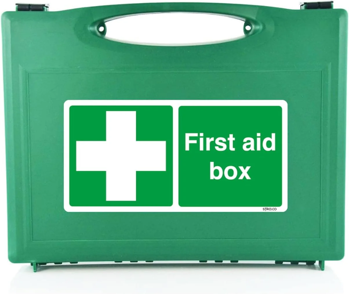 برچسب جعبه کمک های اولیه استیکا، 200mm x 100mm، برچسب وینیل خود چسب | علائم ایمنی کمک های اولیه و اضطراری برای استفاده در دفتر و سایت (1، وینیل سفید) برچسب جعبه کمک های اولیه استیکا، 200mm x 100mm، برچسب وینیل خود چسب | علائم ایمنی کمک های اولیه و اضطراری برای استفاده در دفتر و سایت (1، وینیل سفید)