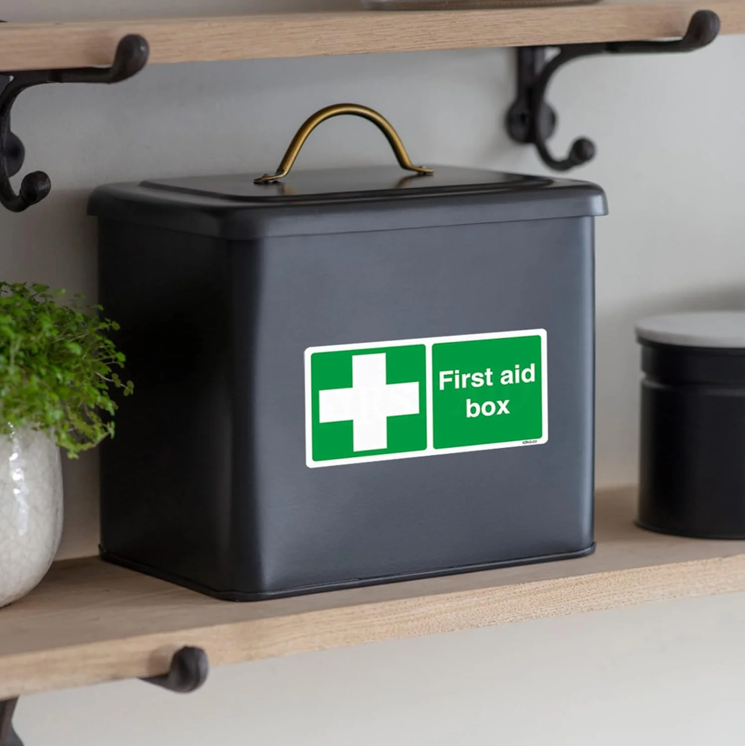 برچسب جعبه کمک های اولیه استیکا، 200mm x 100mm، برچسب وینیل خود چسب | علائم ایمنی کمک های اولیه و اضطراری برای استفاده در دفتر و سایت (1، وینیل سفید) برچسب جعبه کمک های اولیه استیکا، 200mm x 100mm، برچسب وینیل خود چسب | علائم ایمنی کمک های اولیه و اضطراری برای استفاده در دفتر و سایت (1، وینیل سفید)