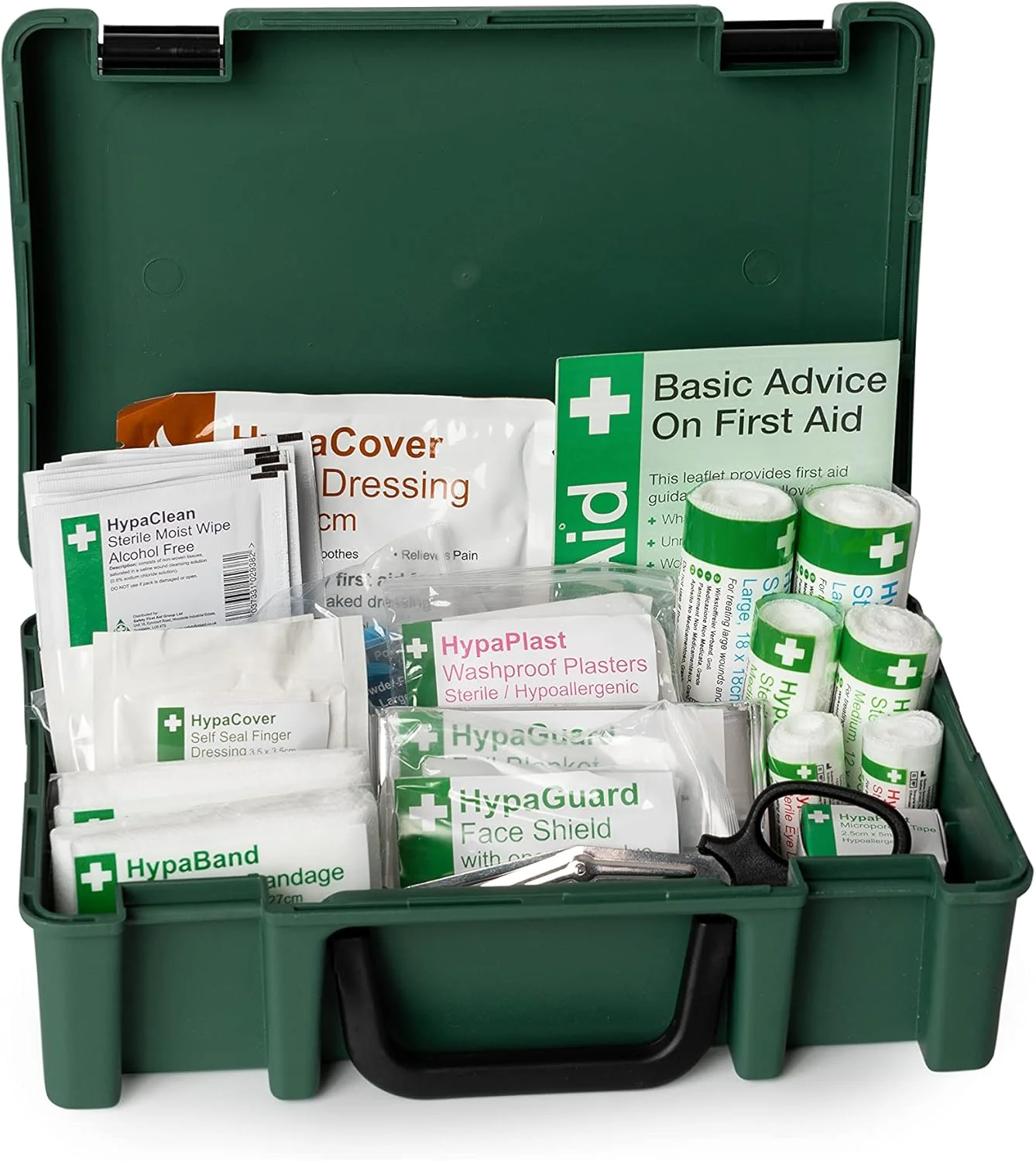 جعبه کمک های اولیه کوچک کیترینگ Safety First Aid Group K3170SM، مناسب برای 1 تا 10 نفر، مطابق با استاندارد بریتانیا