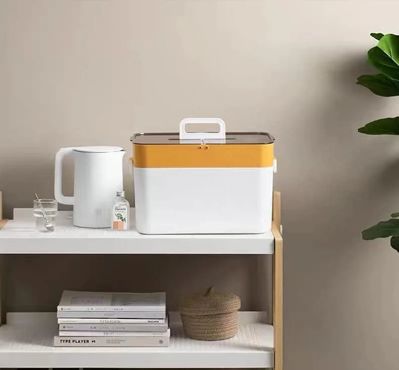 جعبه کمک های اولیه دو لایه پلاستیکی SKYISOK، جعبه دارویی با ظرفیت بزرگ، جعبه کمک های اولیه چند منظوره برای خانواده (زرد) جعبه کمک های اولیه دو لایه پلاستیکی SKYISOK، جعبه دارویی با ظرفیت بزرگ، جعبه کمک های اولیه چند منظوره برای خانواده (زرد)