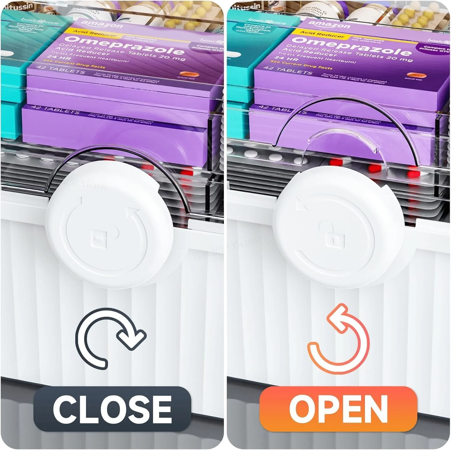 جعبه کمک های اولیه پلاستیکی سه لایه Sagreeny و جعبه لوازم هنری با دسته قابل حمل و جعبه نگهداری دارو چند منظوره برای نگهداری داروهای ضروری، سفید جعبه کمک های اولیه پلاستیکی سه لایه Sagreeny و جعبه لوازم هنری با دسته قابل حمل و جعبه نگهداری دارو چند منظوره برای نگهداری داروهای ضروری، سفید