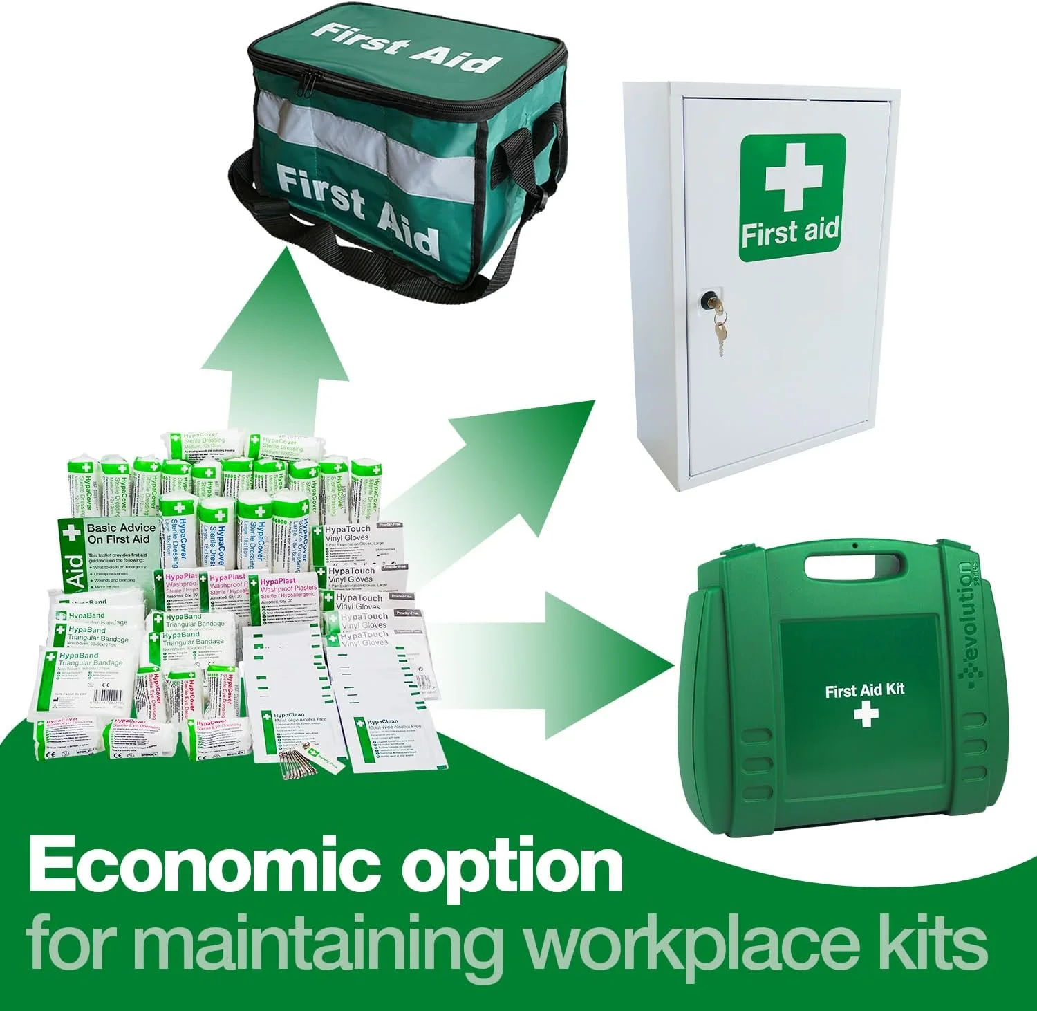 کیت کمک های اولیه گروه ایمنی، مناسب برای 1 تا 10 نفر - بسته الحاقی کیت کمک های اولیه گروه ایمنی، مناسب برای 1 تا 10 نفر - بسته الحاقی