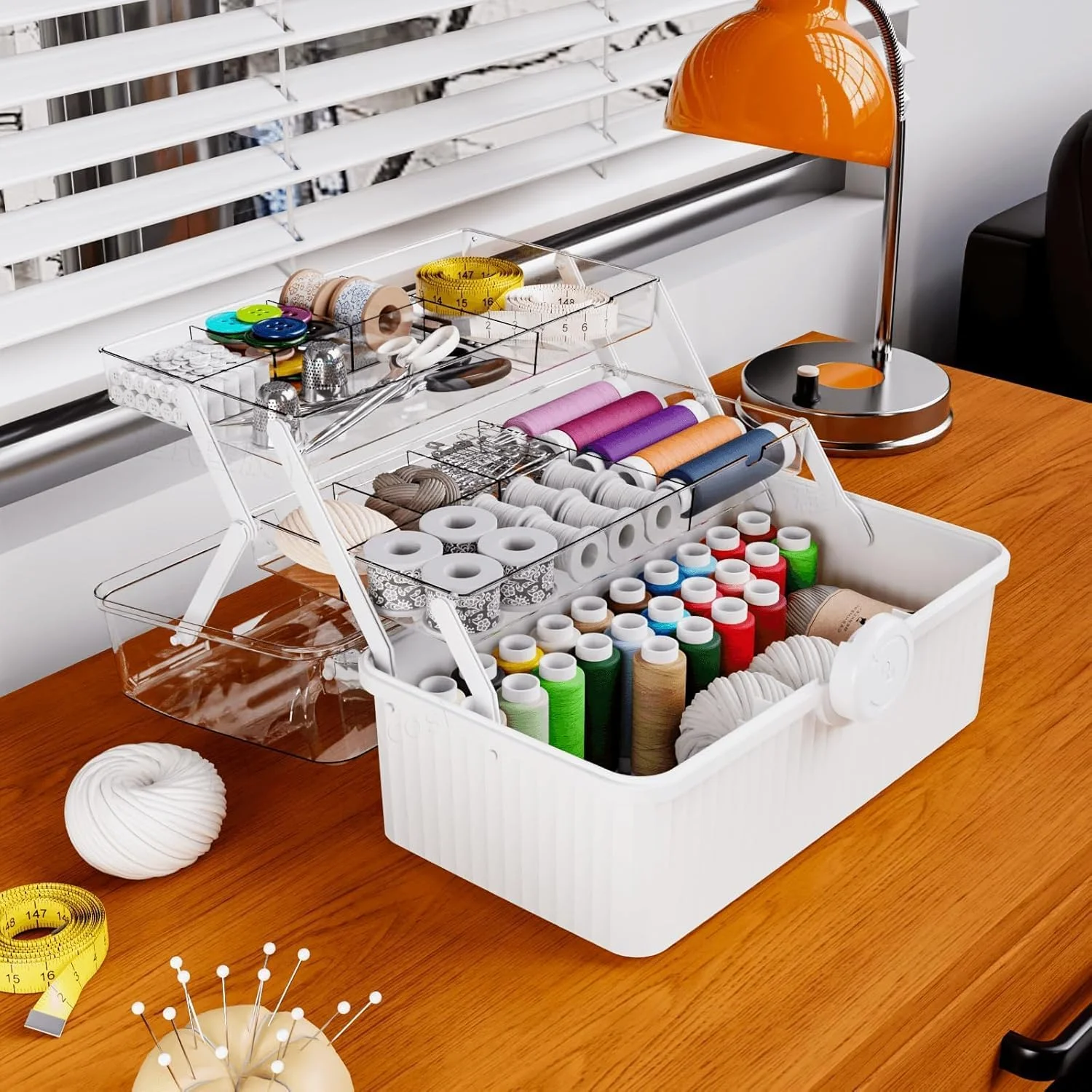 جعبه کمک های اولیه پلاستیکی سه لایه Sagreeny و جعبه لوازم هنری با دسته قابل حمل و جعبه نگهداری دارو چند منظوره برای نگهداری داروهای ضروری، سفید جعبه کمک های اولیه پلاستیکی سه لایه Sagreeny و جعبه لوازم هنری با دسته قابل حمل و جعبه نگهداری دارو چند منظوره برای نگهداری داروهای ضروری، سفید