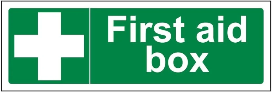 جعبه کمک های اولیه V Safety - افقی 300 x 100 میلی متر - تابلوی ایمنی پلاستیکی سخت و مقاوم 2 میلی متری جعبه کمک های اولیه V Safety - افقی 300 x 100 میلی متر - تابلوی ایمنی پلاستیکی سخت و مقاوم 2 میلی متری