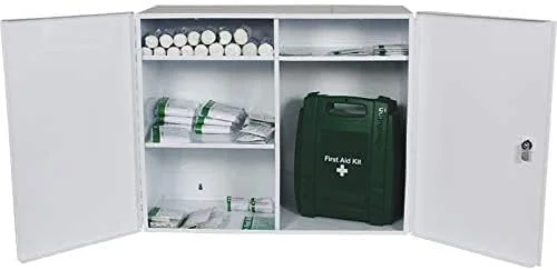 جعبه کمک های اولیه ایمنی با درب دوتایی و عمق کامل - خالی جعبه کمک های اولیه ایمنی با درب دوتایی و عمق کامل - خالی