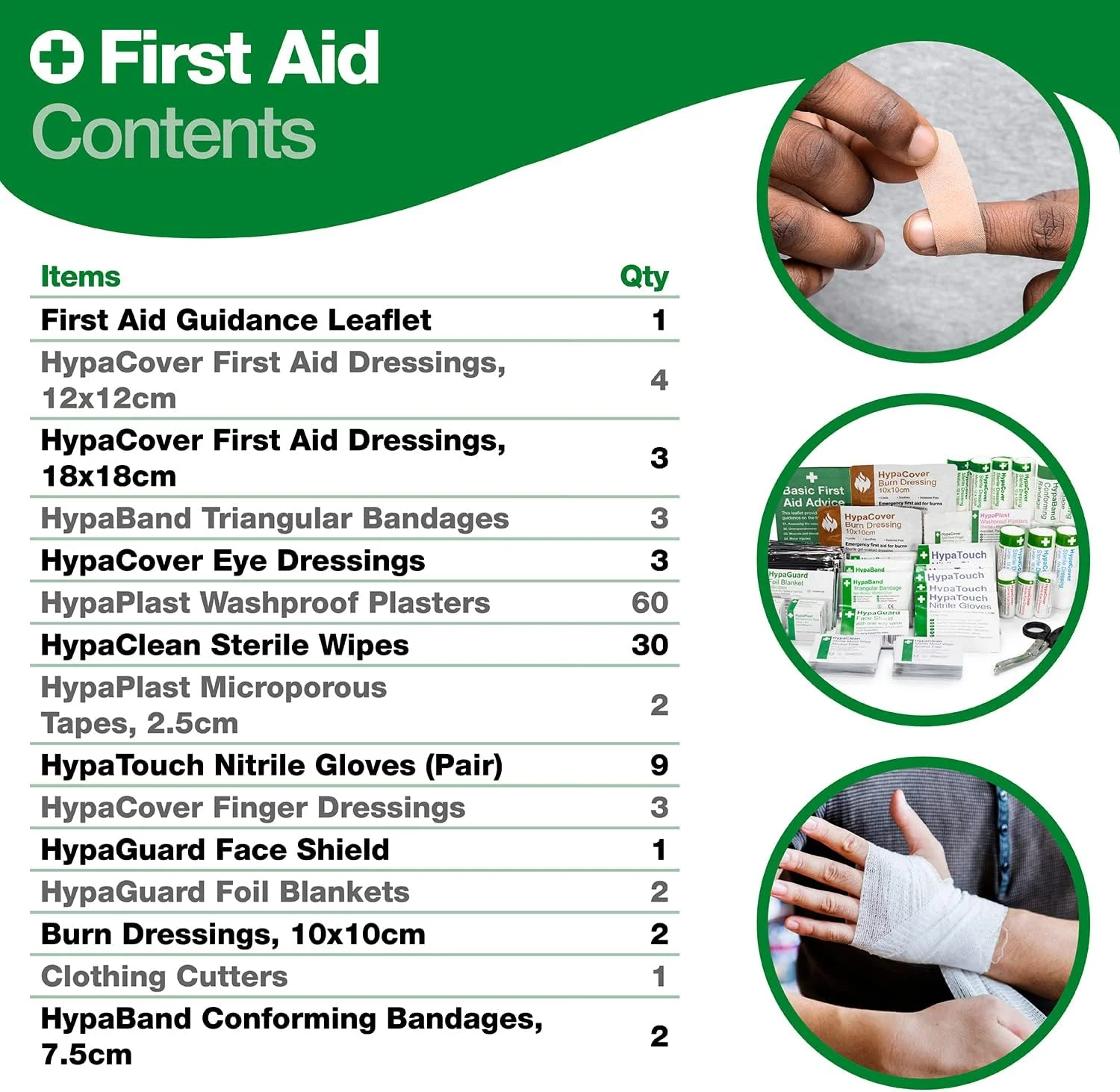 جعبه کمک های اولیه اقتصادی گروه ایمنی کمک های اولیه، مطابق با استاندارد BS 8599، متوسط و کاملا مجهز جعبه کمک های اولیه اقتصادی گروه ایمنی کمک های اولیه، مطابق با استاندارد BS 8599، متوسط و کاملا مجهز