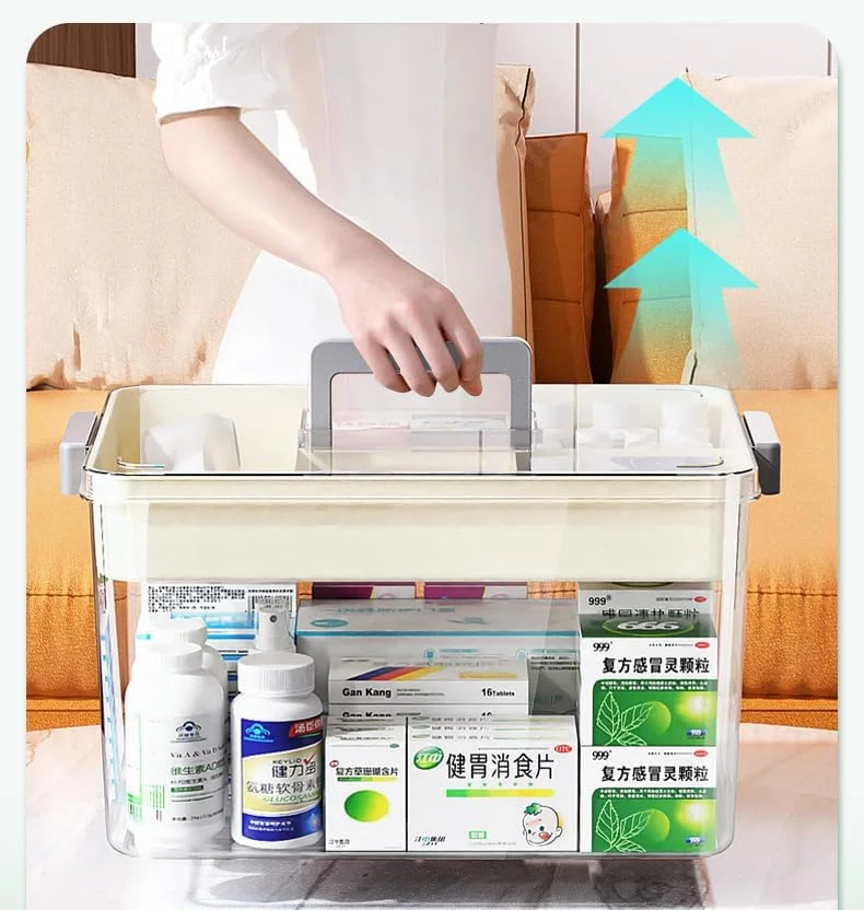 جعبه نگهداری دارو Premify، سازمان دهنده قرص با محفظه و دسته، جعبه نگهداری کمک های اولیه 31x19x16 سانتی متر، سازمان دهنده نگهداری مهره/اسباب بازی/جواهرات (متوسط) جعبه نگهداری دارو Premify، سازمان دهنده قرص با محفظه و دسته، جعبه نگهداری کمک های اولیه 31x19x16 سانتی متر، سازمان دهنده نگهداری مهره/اسباب بازی/جواهرات (متوسط)