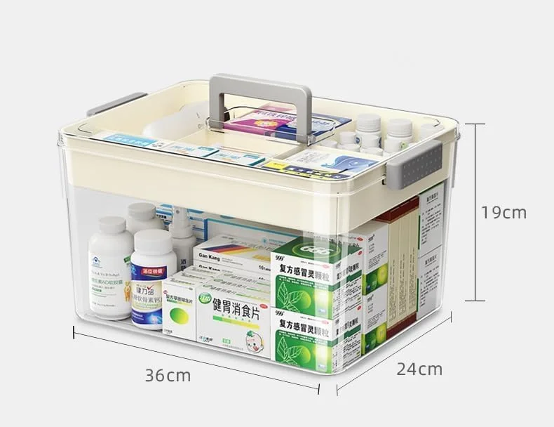 جعبه نگهداری دارو Premify، سازمان دهنده قرص با محفظه و دسته، جعبه نگهداری کیت کمک های اولیه 36x24x19 سانتی متر، سازمان دهنده نگهداری مهره/اسباب بازی/جواهرات (بزرگ) جعبه نگهداری دارو Premify، سازمان دهنده قرص با محفظه و دسته، جعبه نگهداری کیت کمک های اولیه 36x24x19 سانتی متر، سازمان دهنده نگهداری مهره/اسباب بازی/جواهرات (بزرگ)