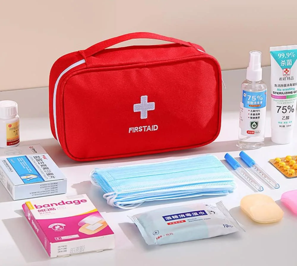 کیف کمک های اولیه مسافرتی قابل حمل، جعبه پزشکی بقا برای خانه، ماشین، کمپینگ در فضای باز کیف کمک های اولیه مسافرتی قابل حمل، جعبه پزشکی بقا برای خانه، ماشین، کمپینگ در فضای باز