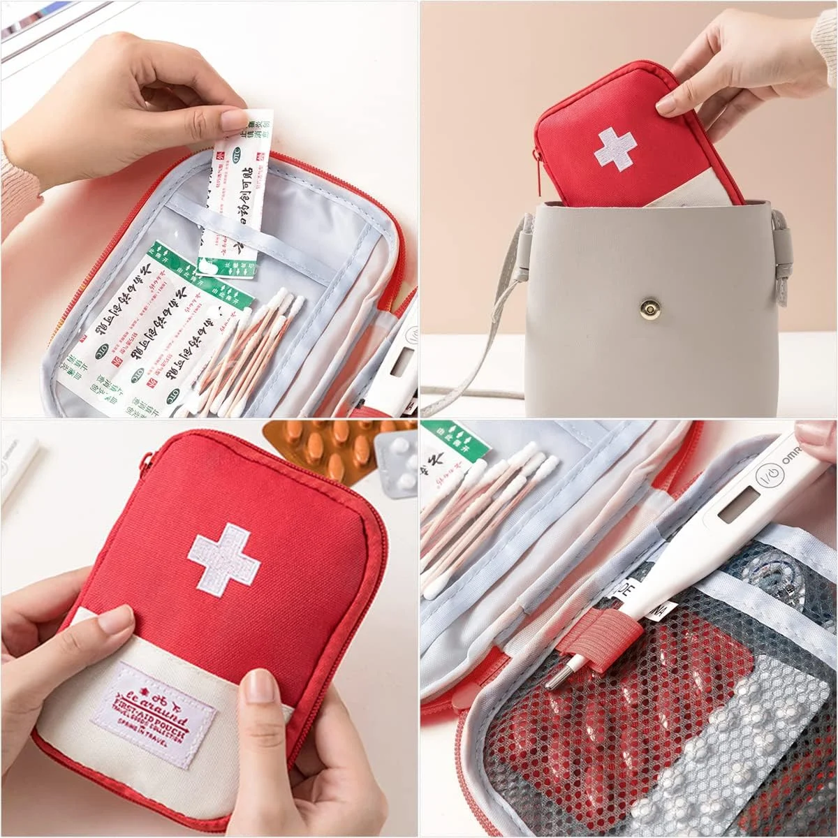 کیف کمک های اولیه کوچک مسافرتی، بسته 2 عددی کیف نگهداری کیت کمک های اولیه کوچک قابل حمل برای جعبه های دارو، کیف نجات خالی کیت های پزشکی قابل استفاده مجدد برای فعالیت های ورزشی، کمپینگ، پیاده روی، فعالیت های خارج از منزل و مواقع اضطراری کیف کمک های اولیه کوچک مسافرتی، بسته 2 عددی کیف نگهداری کیت کمک های اولیه کوچک قابل حمل برای جعبه های دارو، کیف نجات خالی کیت های پزشکی قابل استفاده مجدد برای فعالیت های ورزشی، کمپینگ، پیاده روی، فعالیت های خارج از منزل و مواقع اضطراری
