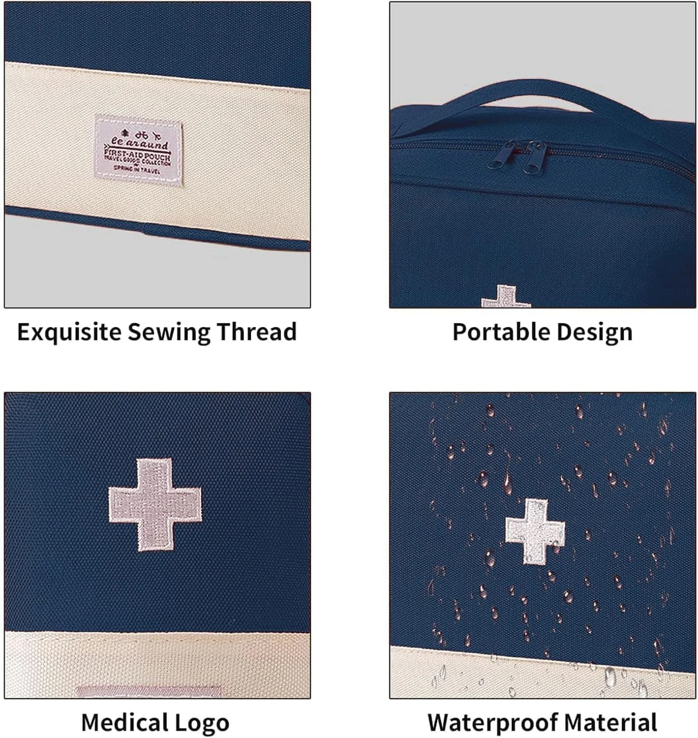 مجموعه 4 عددی کیف کمک های اولیه قابل حمل خالی، کیف نگهداری داروهای اورژانسی با دسته، کیف مسافرتی مدیریت قرص، کیف نجات خالی کیت های پزشکی قابل استفاده مجدد، کیف نگهداری ابزار پزشکی (آبی) مجموعه 4 عددی کیف کمک های اولیه قابل حمل خالی، کیف نگهداری داروهای اورژانسی با دسته، کیف مسافرتی مدیریت قرص، کیف نجات خالی کیت های پزشکی قابل استفاده مجدد، کیف نگهداری ابزار پزشکی (آبی)