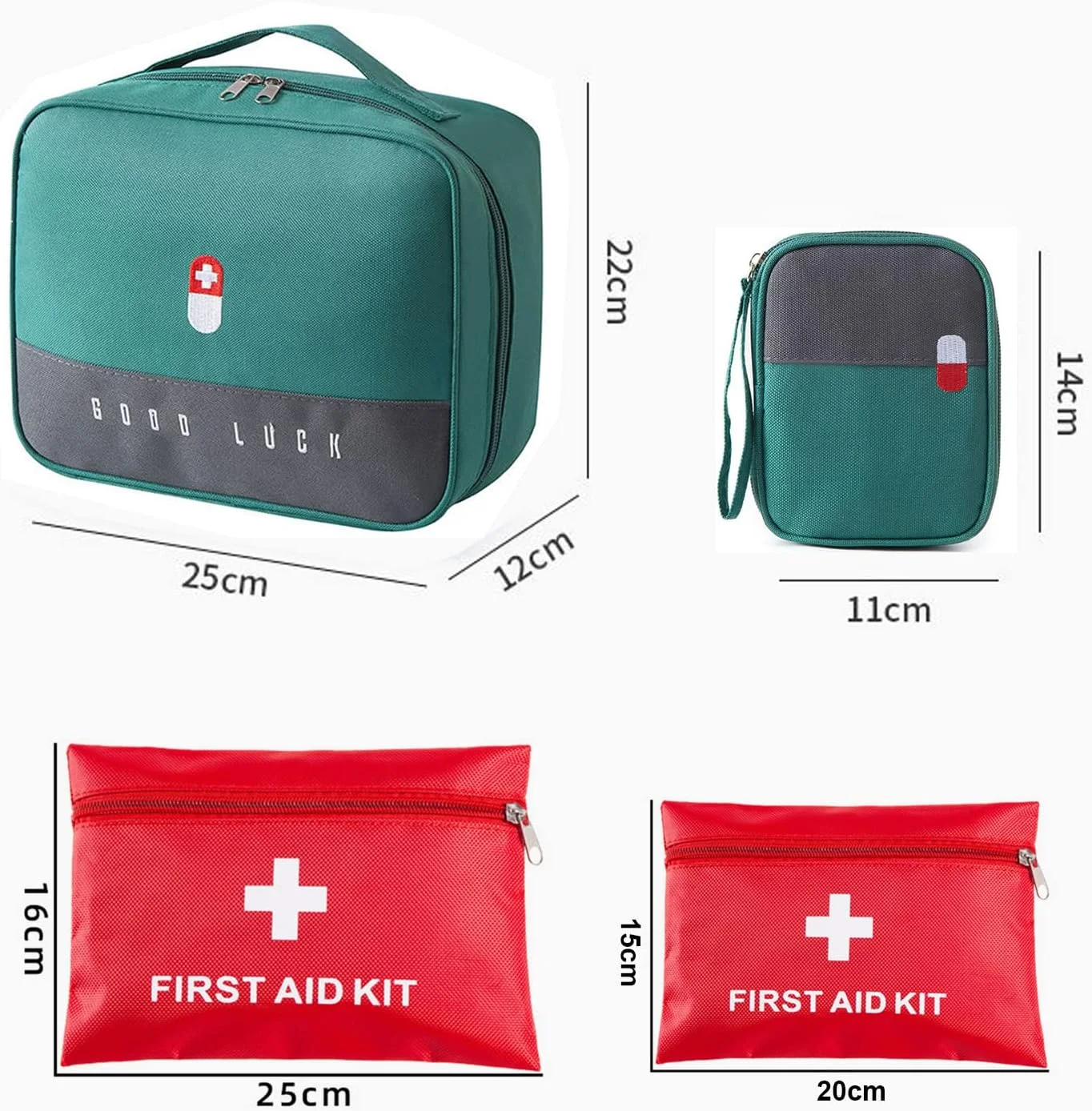 جعبه کمک های اولیه قابل حمل خالی IS MUHE، کیف کمک های اولیه کمپینگ، کیف نگهداری ابزار پزشکی مسافرتی، مناسب برای خانه، فضای باز، پیاده روی، کمپینگ، ماشین، دفتر کار (دو رنگ) (سبز) جعبه کمک های اولیه قابل حمل خالی IS MUHE، کیف کمک های اولیه کمپینگ، کیف نگهداری ابزار پزشکی مسافرتی، مناسب برای خانه، فضای باز، پیاده روی، کمپینگ، ماشین، دفتر کار (دو رنگ) (سبز)