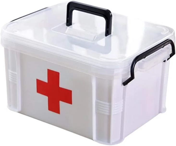 جعبه کمک های اولیه مستطیلی میکروفایبر (27.7x38.5x22cm) چند لایه قابل حمل جعبه کمک های اولیه مستطیلی میکروفایبر (27.7x38.5x22cm) چند لایه قابل حمل