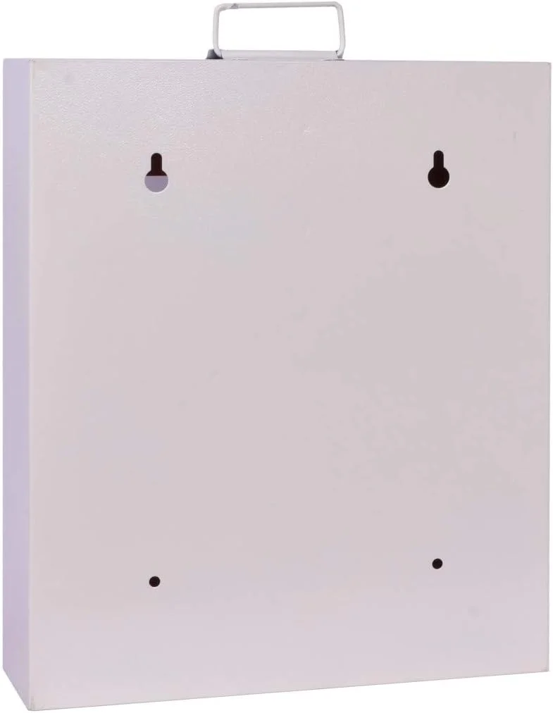 جعبه کمک های اولیه پلنتکس / جعبه پزشکی / جعبه کمک های اولیه اضطراری / جعبه نگهداری دارو برای خانه، مدرسه و دفتر با محفظه های متعدد - (قرمز و عاجی) - نصب دیواری - فلز GI